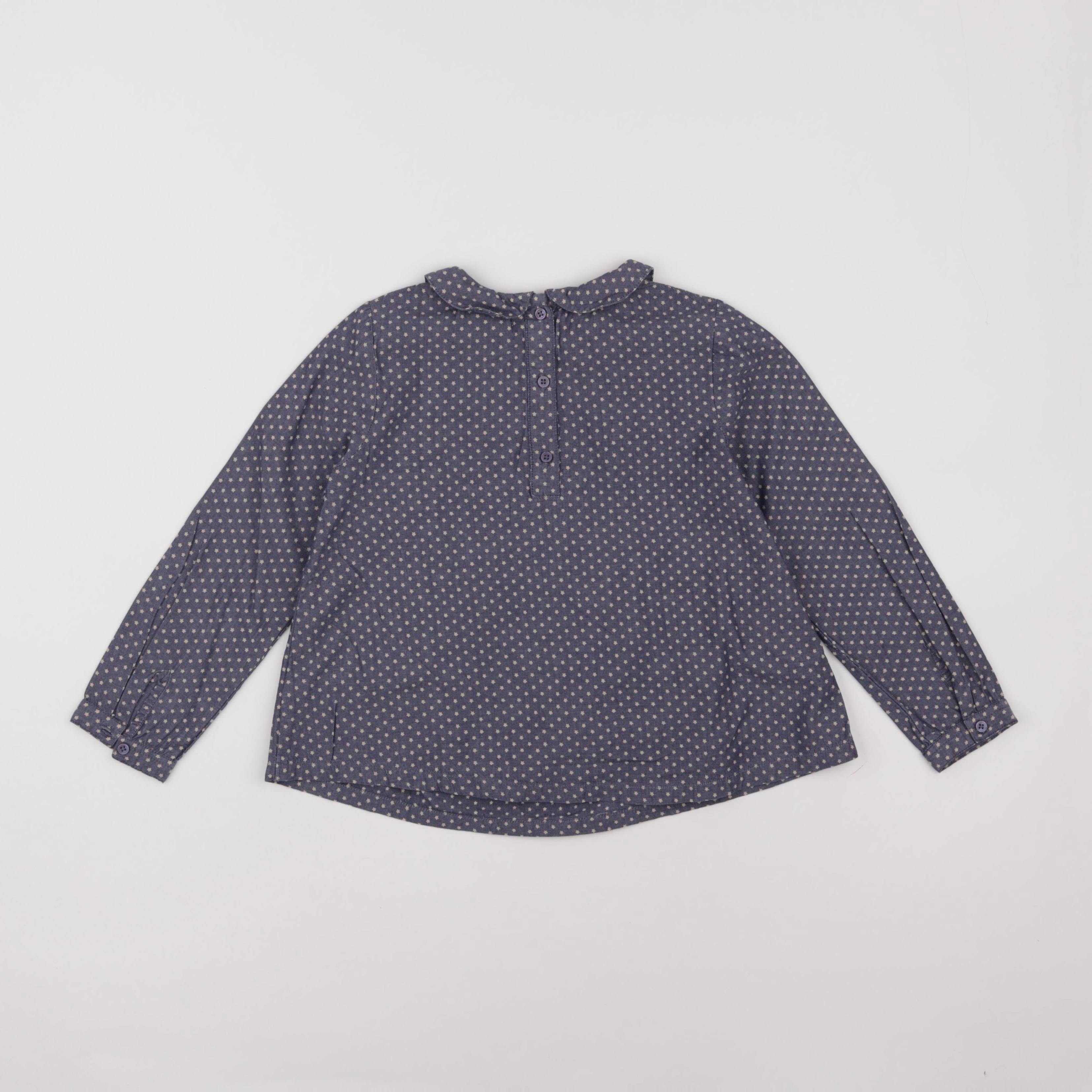 Monoprix - blouse bleu - 6 ans