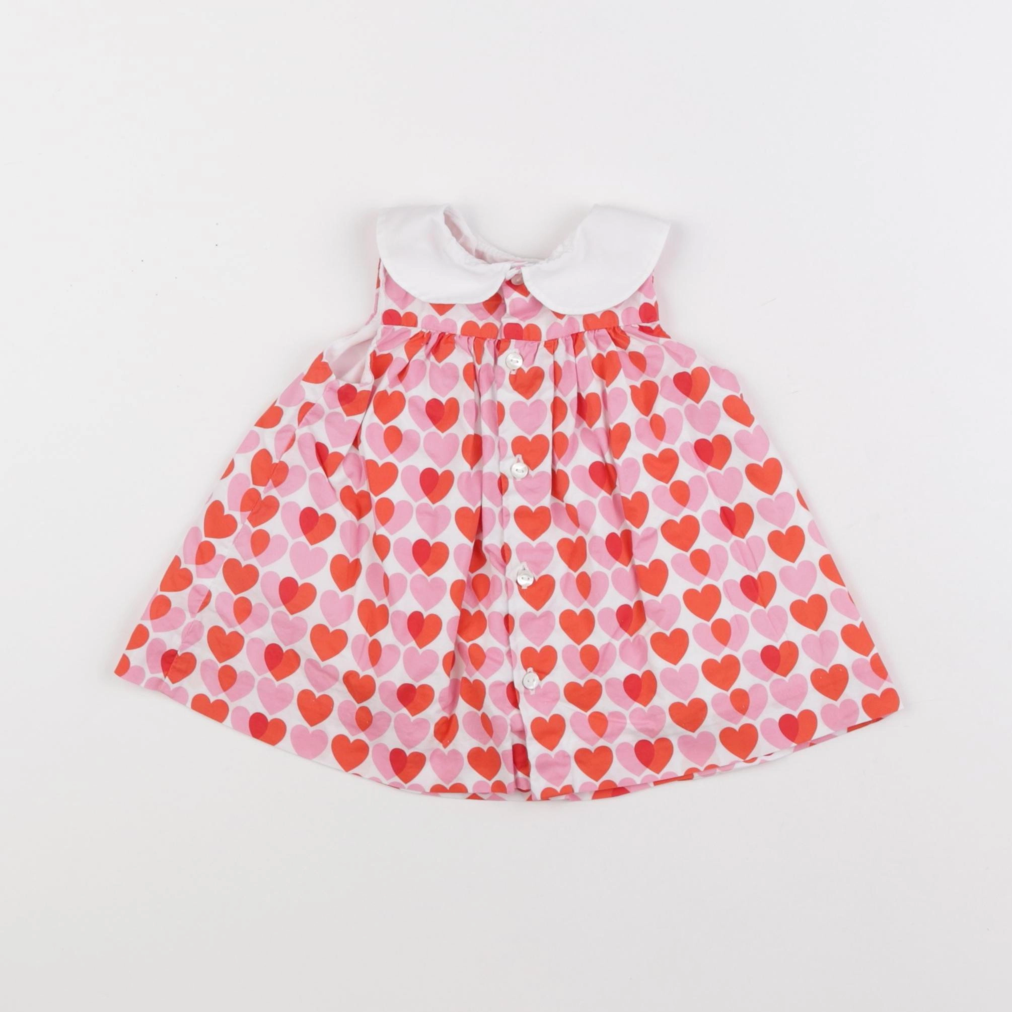 Jacadi - robe rose, rouge - 3 mois