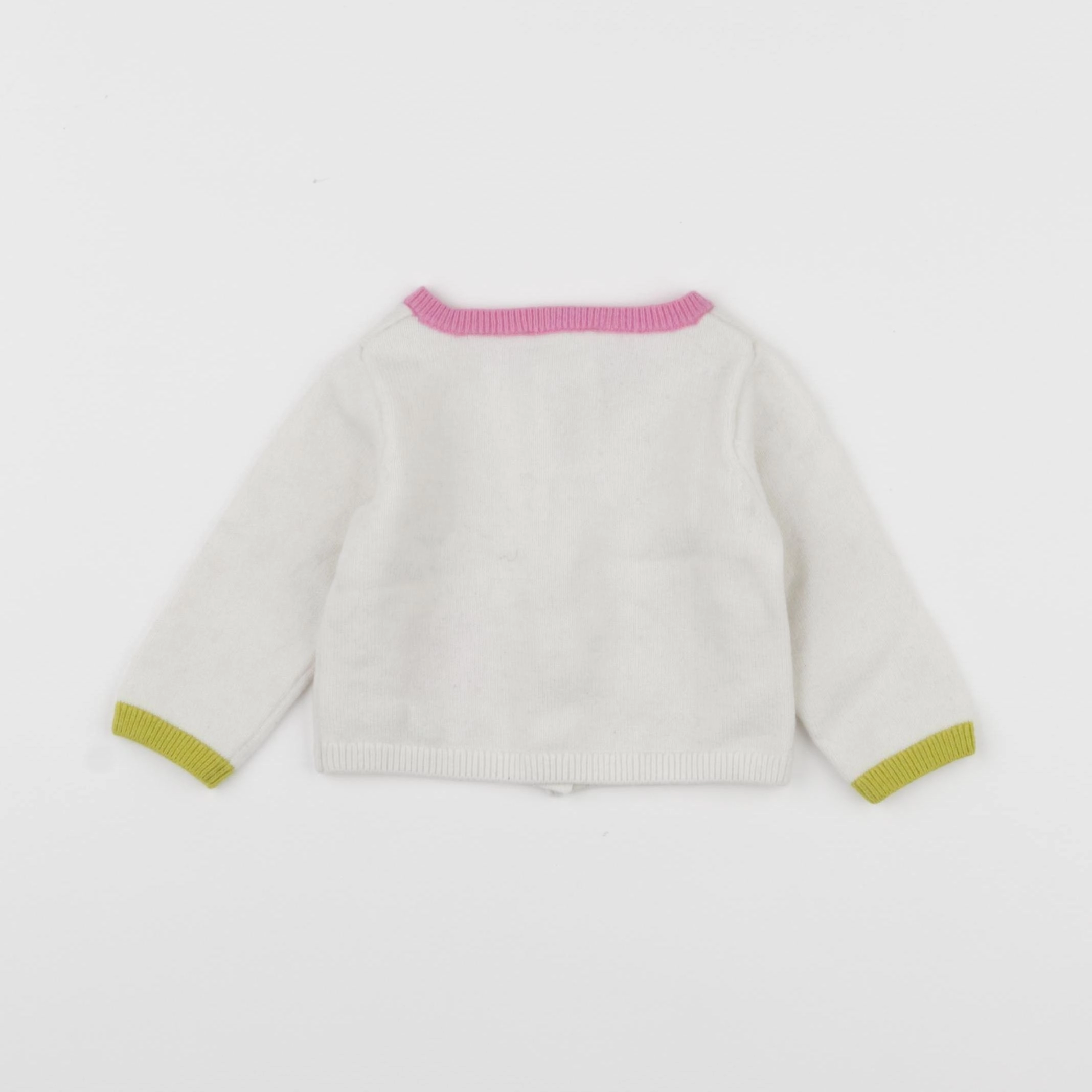 Jacadi - gilet blanc - 6 mois