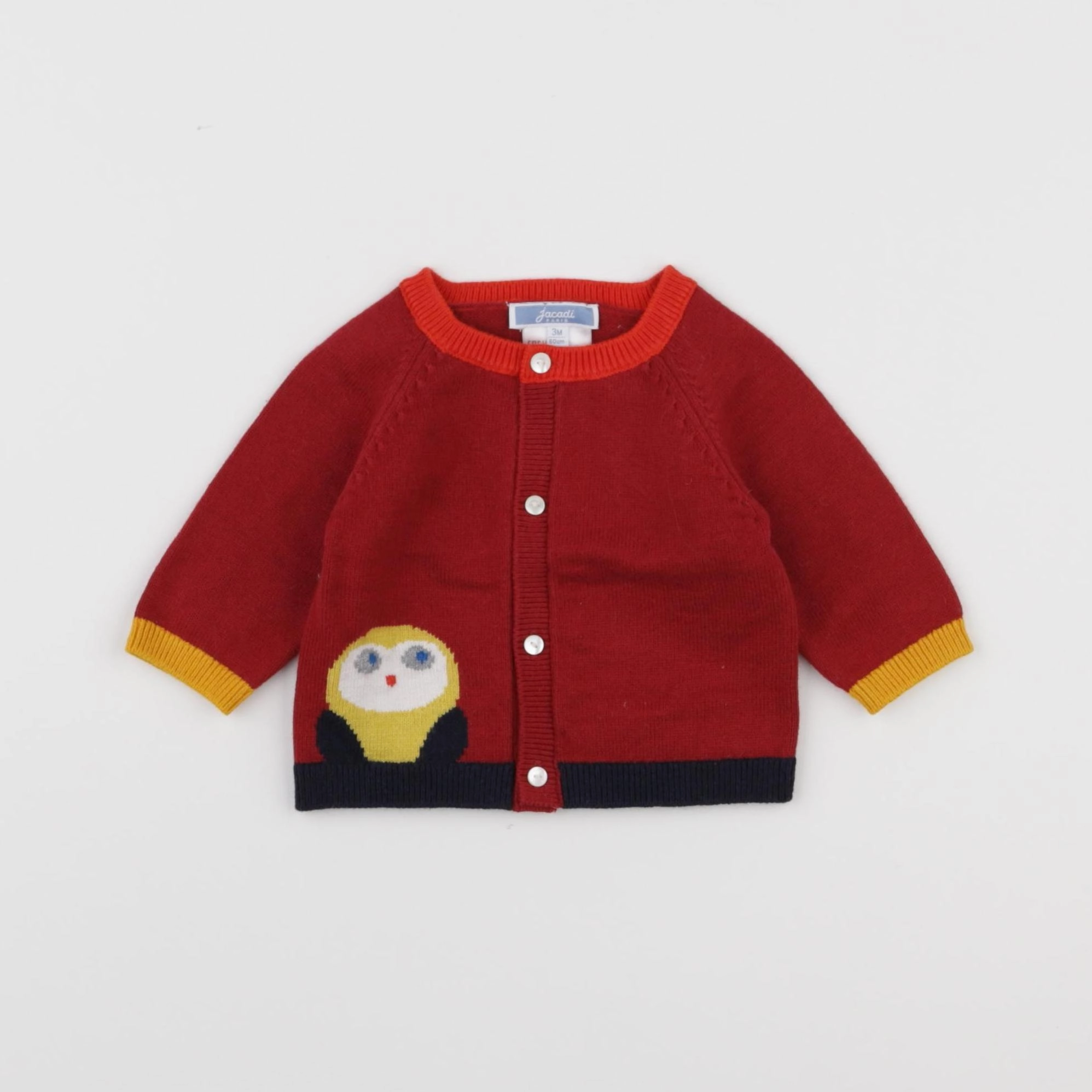 Jacadi - gilet rouge - 3 mois