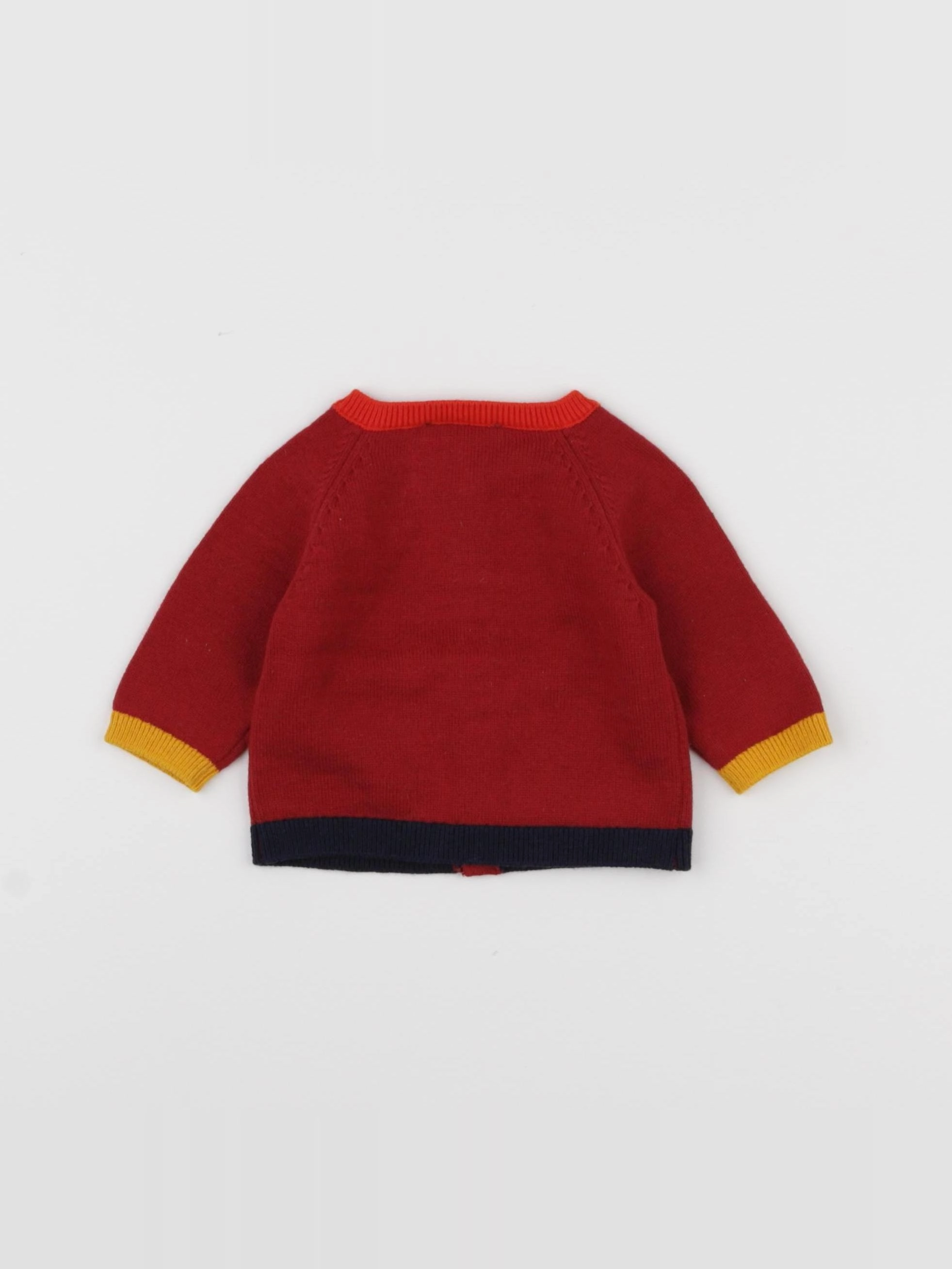 Jacadi - gilet rouge - 3 mois