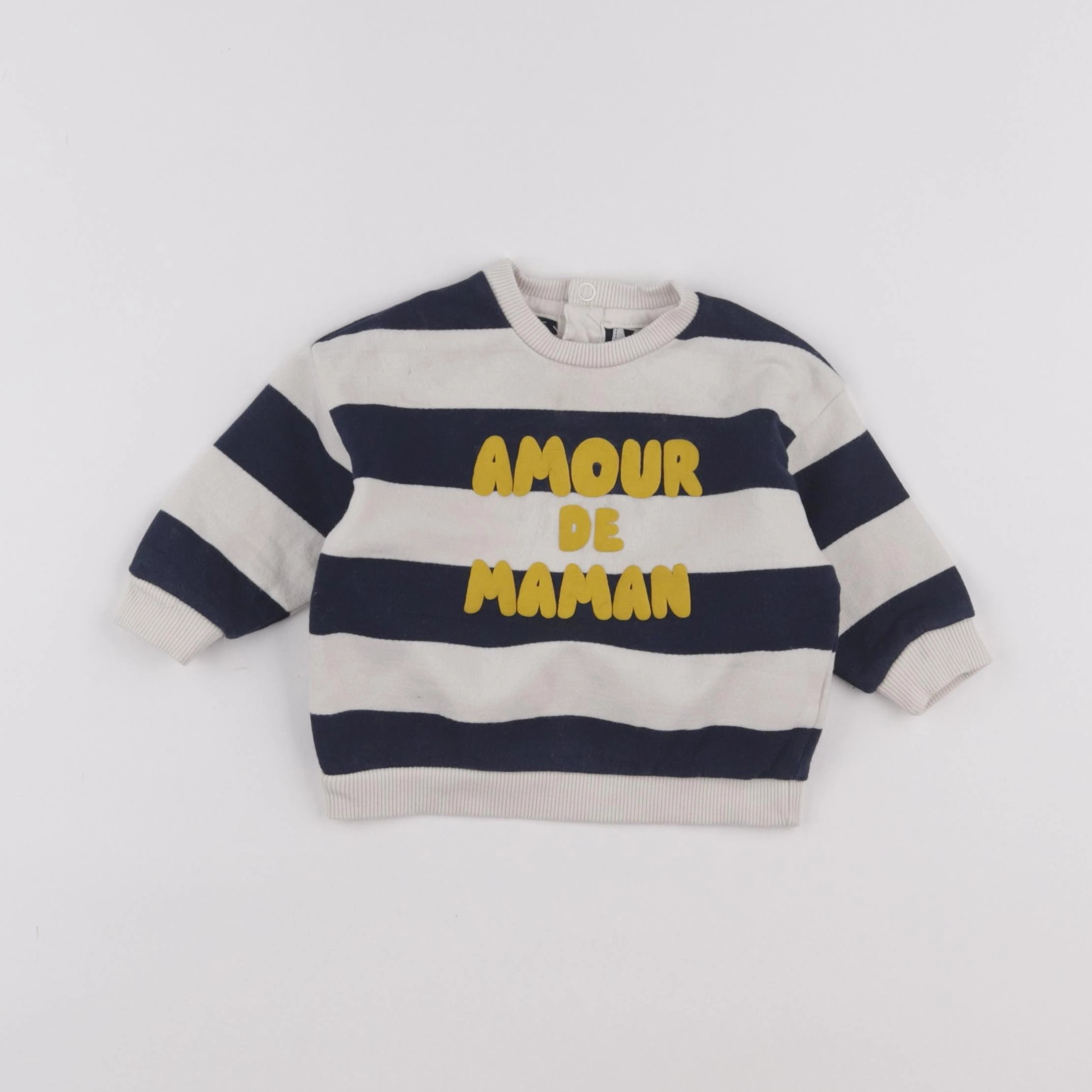 Tape à l'oeil - sweat bleu - 9 mois