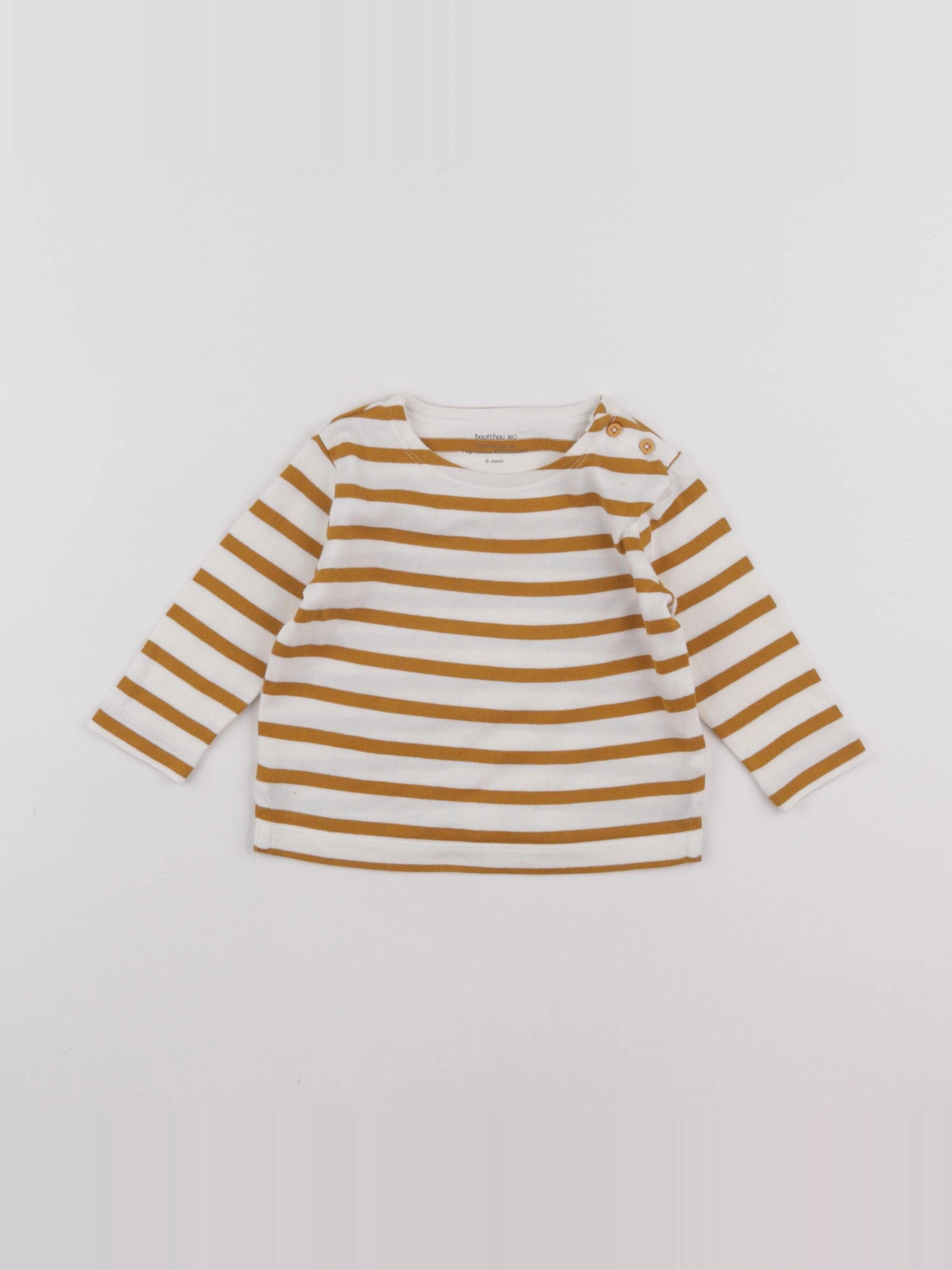 Boutchou - tee-shirt marron - 6 mois