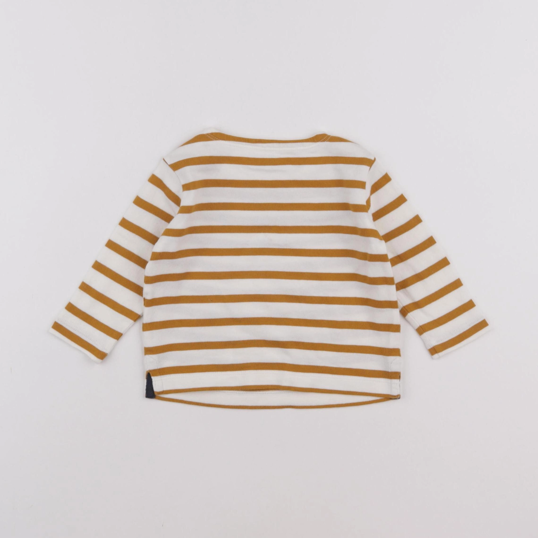 Boutchou - tee-shirt marron - 6 mois