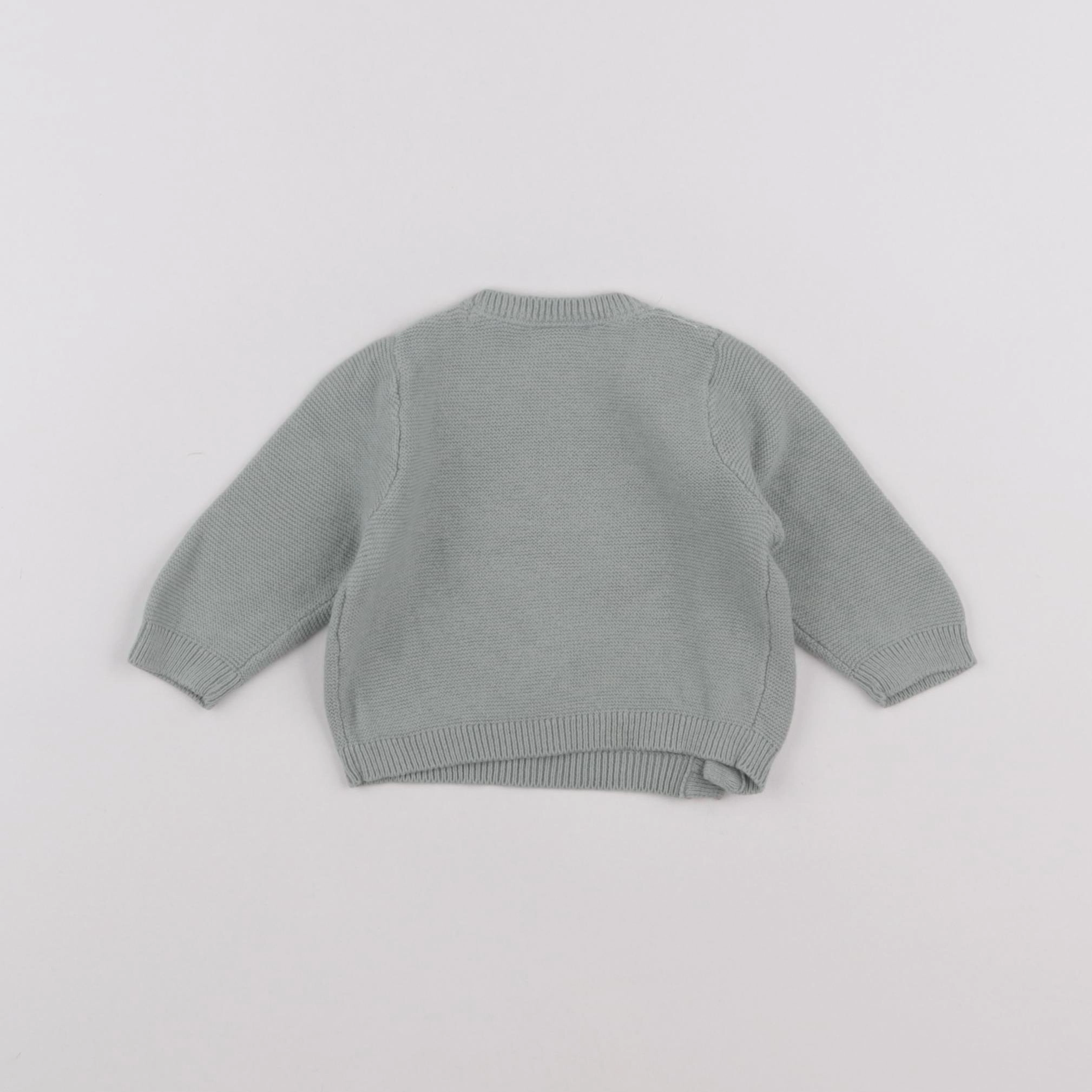 Tape à l'oeil - pull vert - 1 mois