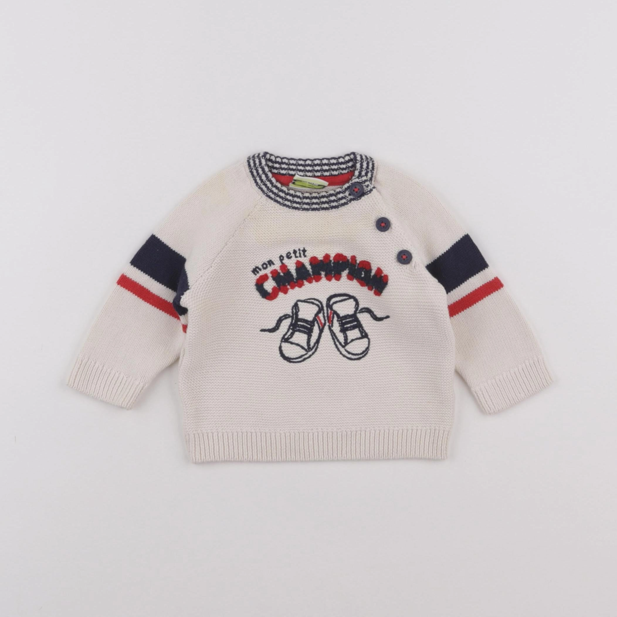 Tape à l'oeil - pull beige - 3 mois