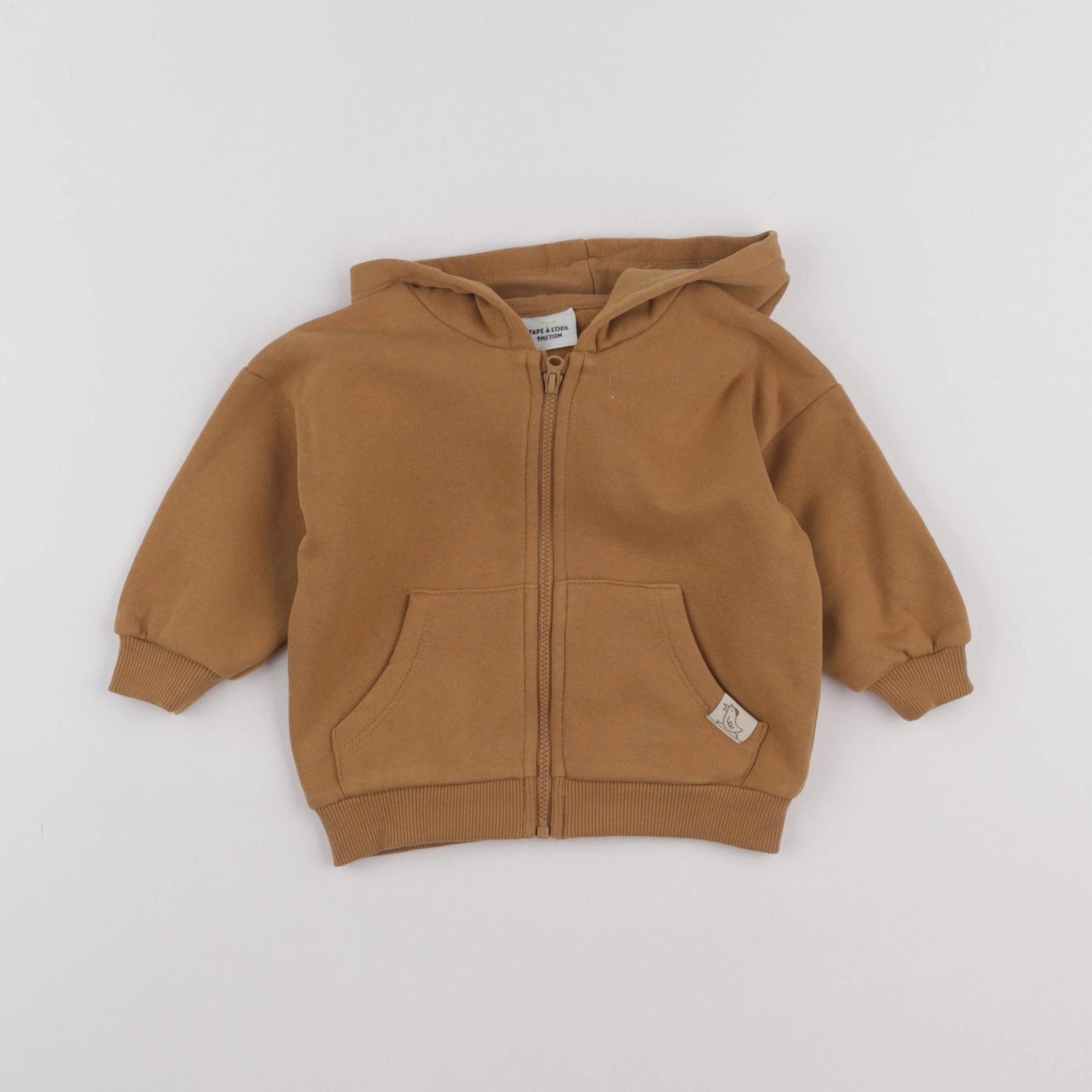 Tape à l'oeil - sweat marron - 9 mois