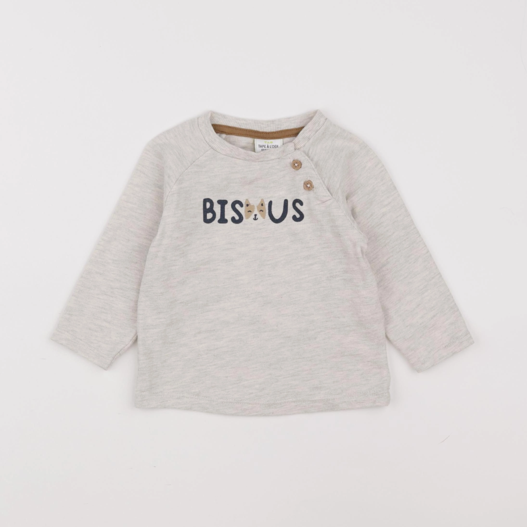 Tape à l'oeil - tee-shirt beige - 12 mois