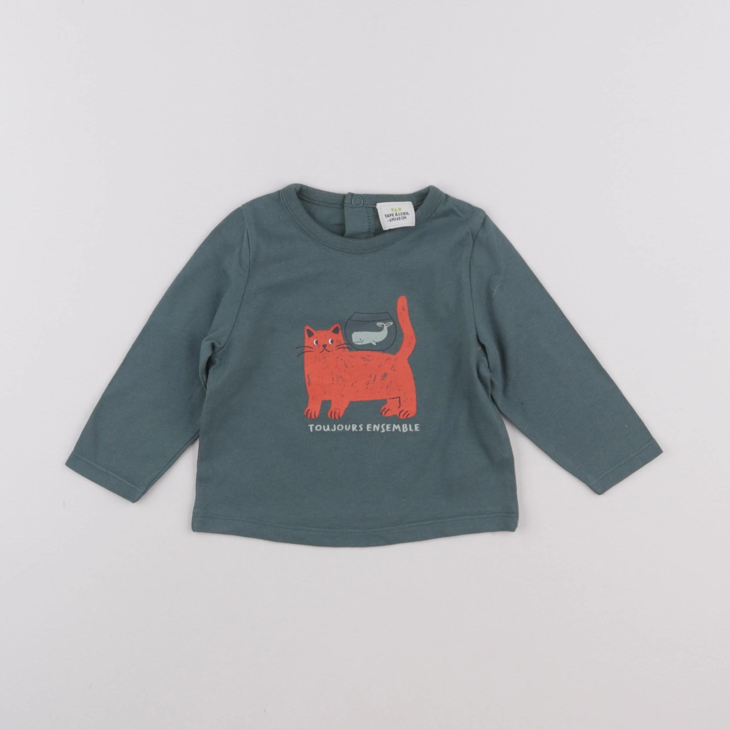 Tape à l'oeil - tee-shirt vert - 6 mois