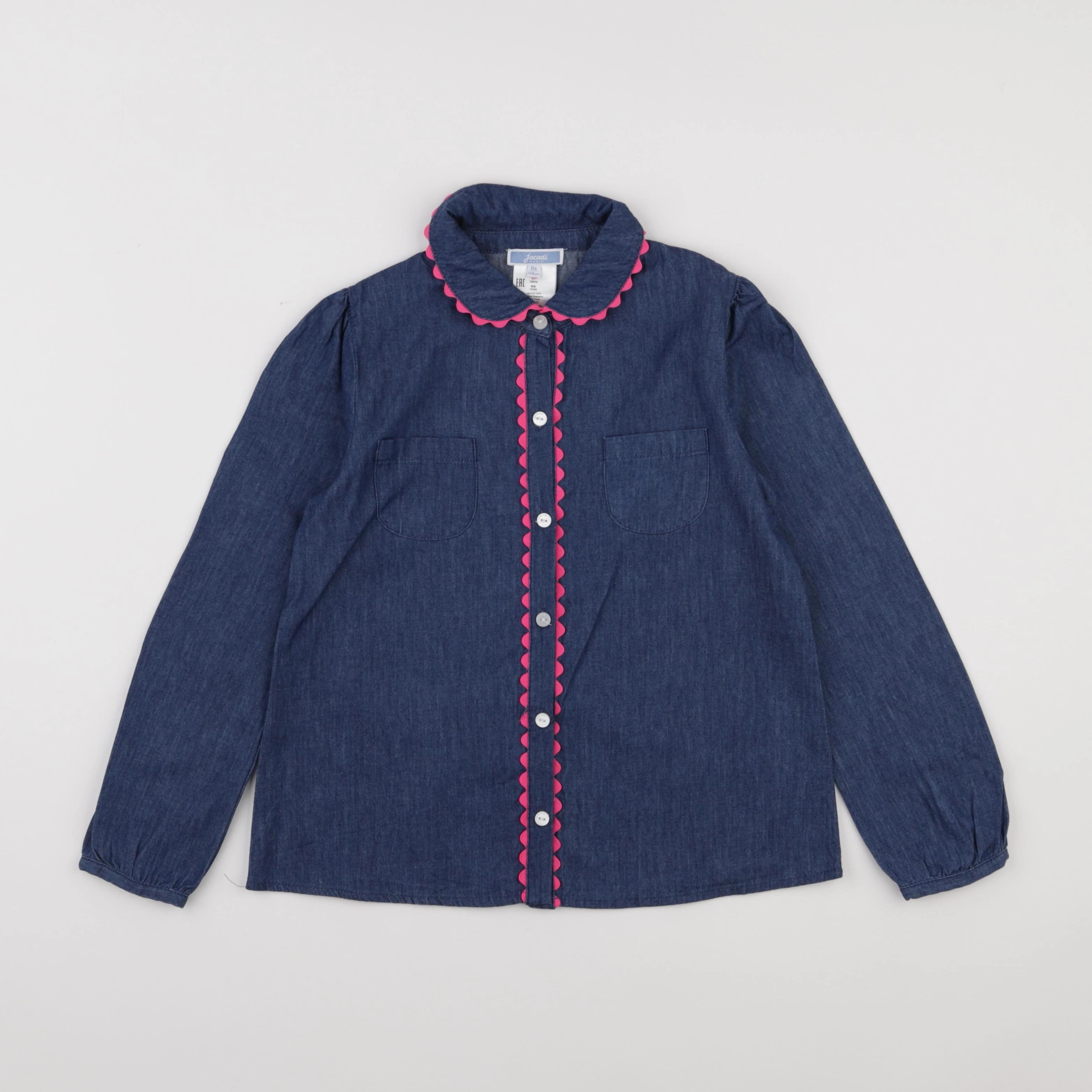 Jacadi - chemise bleu - 8 ans