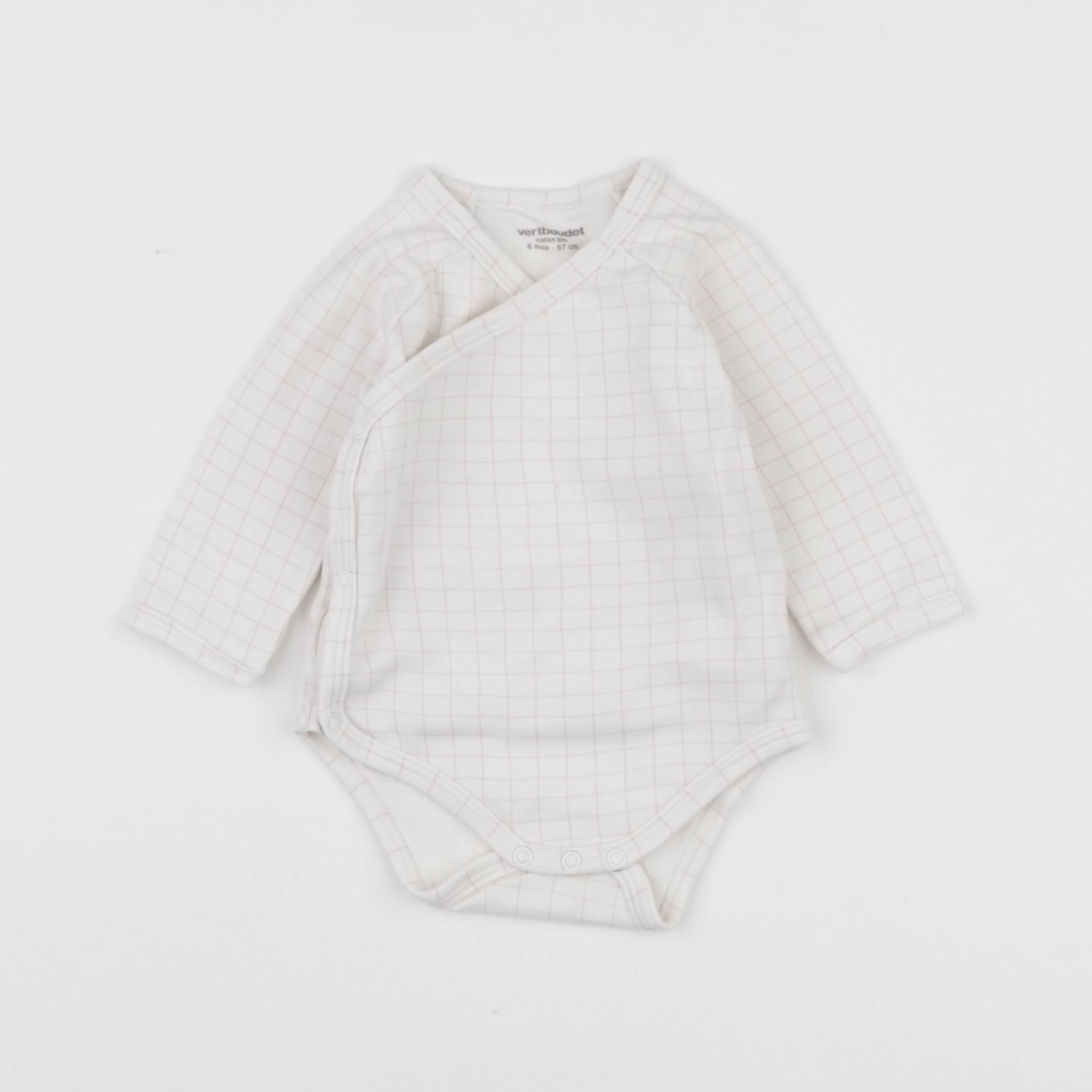 Vertbaudet - body blanc - 6 mois