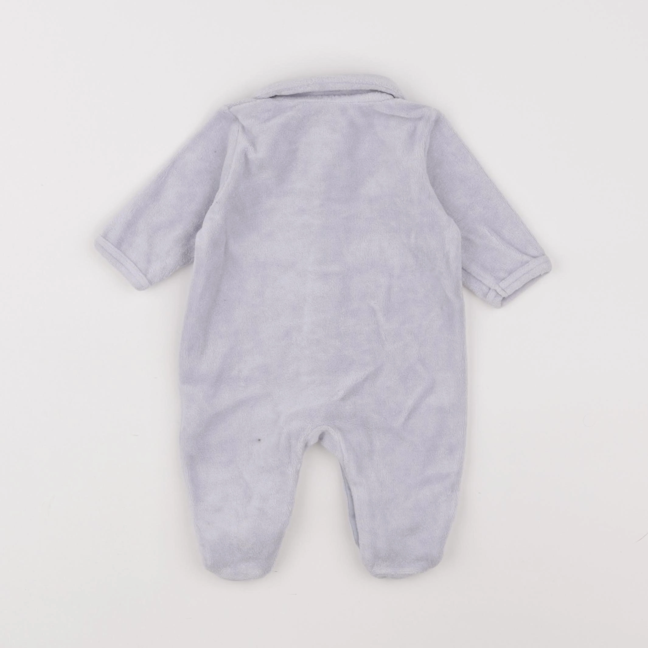 Vertbaudet - pyjama velours violet - 1 mois