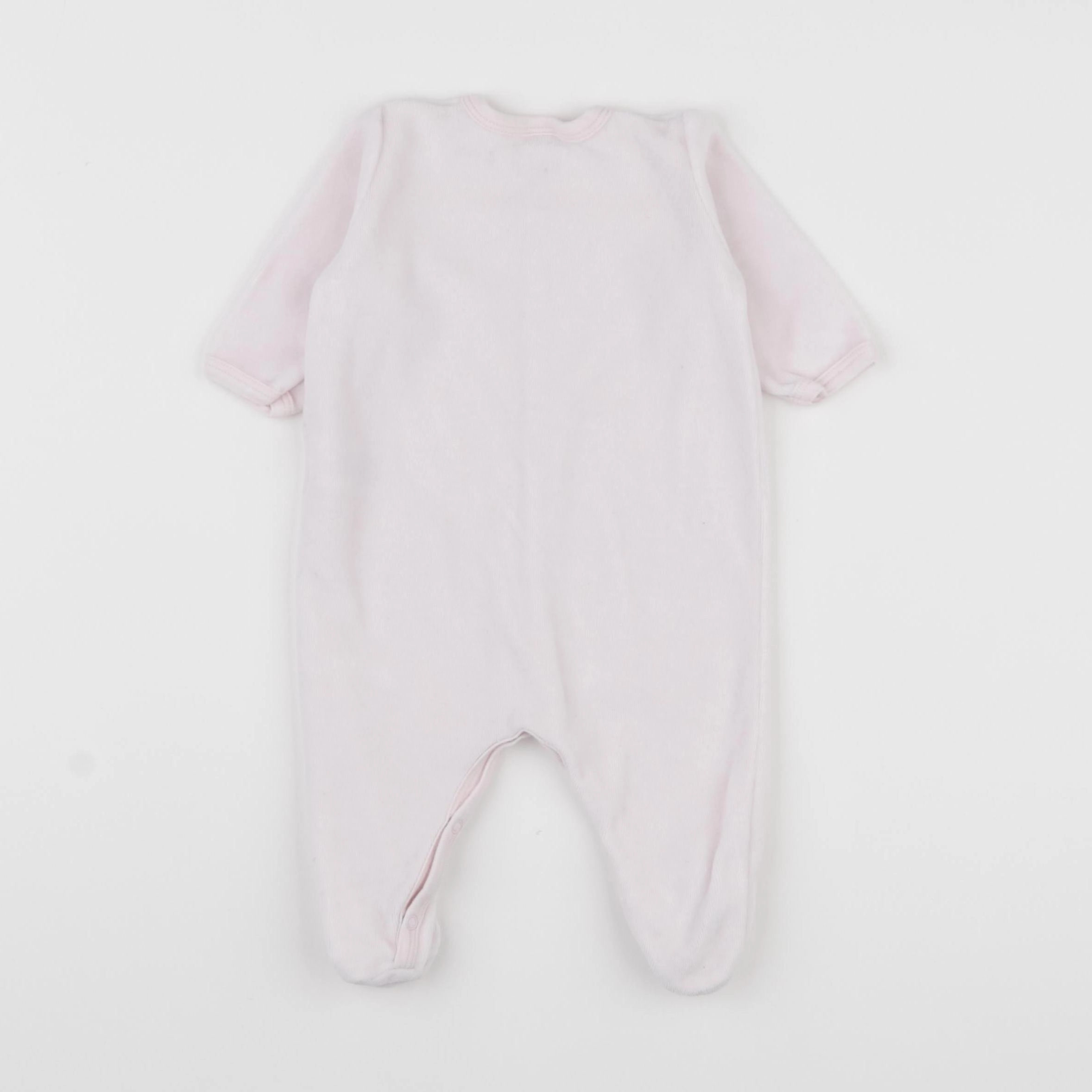 Petit Bateau - pyjama velours rose - 3 mois