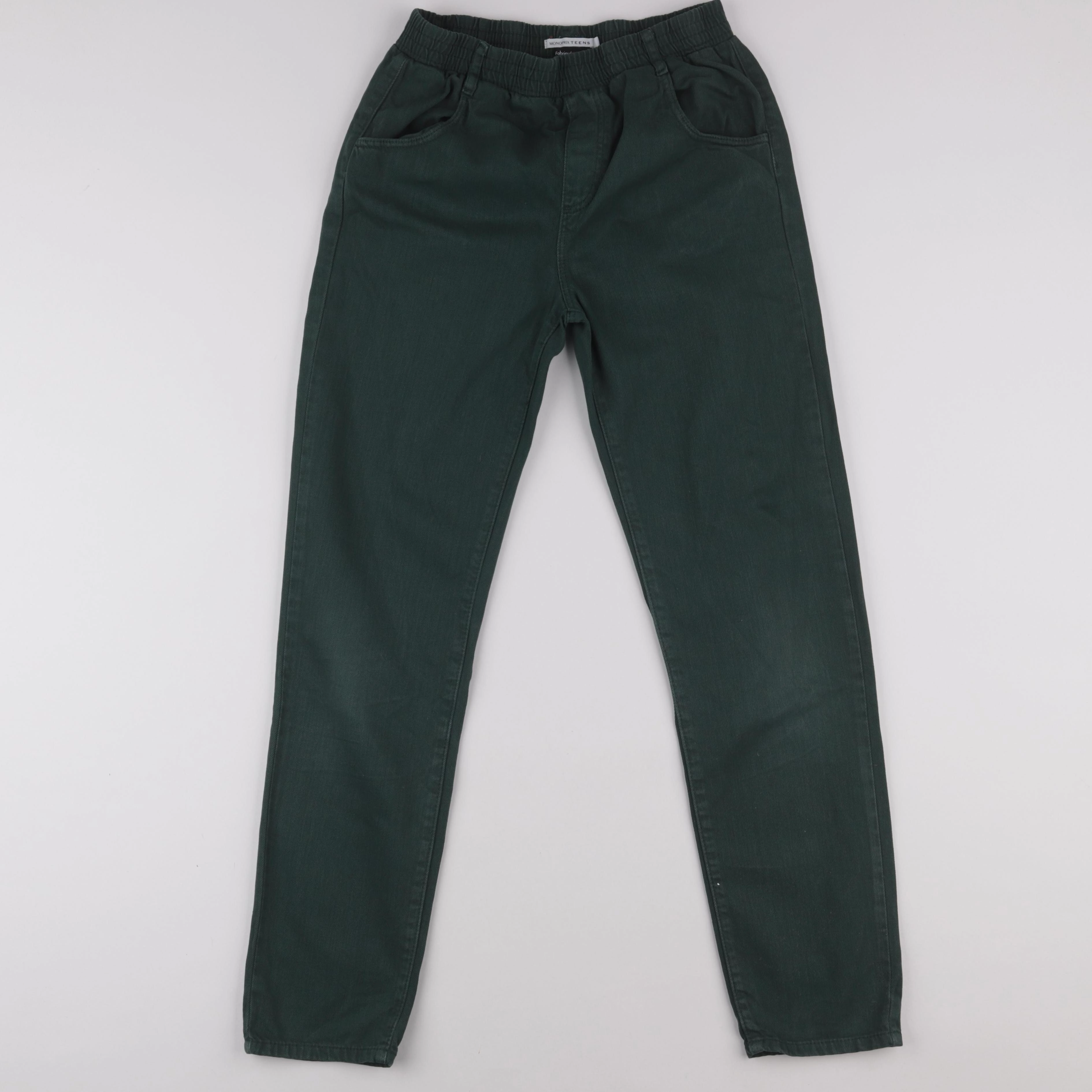 Monoprix - jean vert - 12 ans