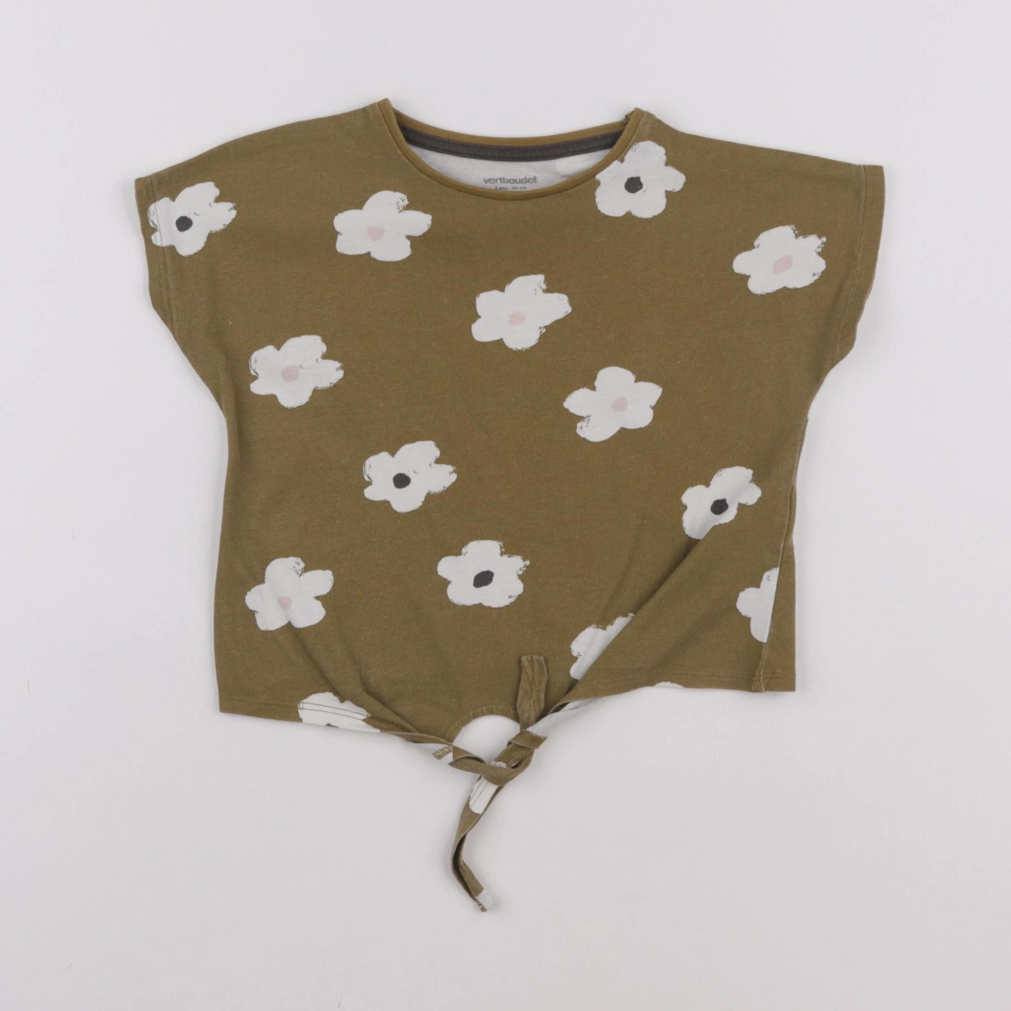 Vertbaudet - tee-shirt vert - 2 ans