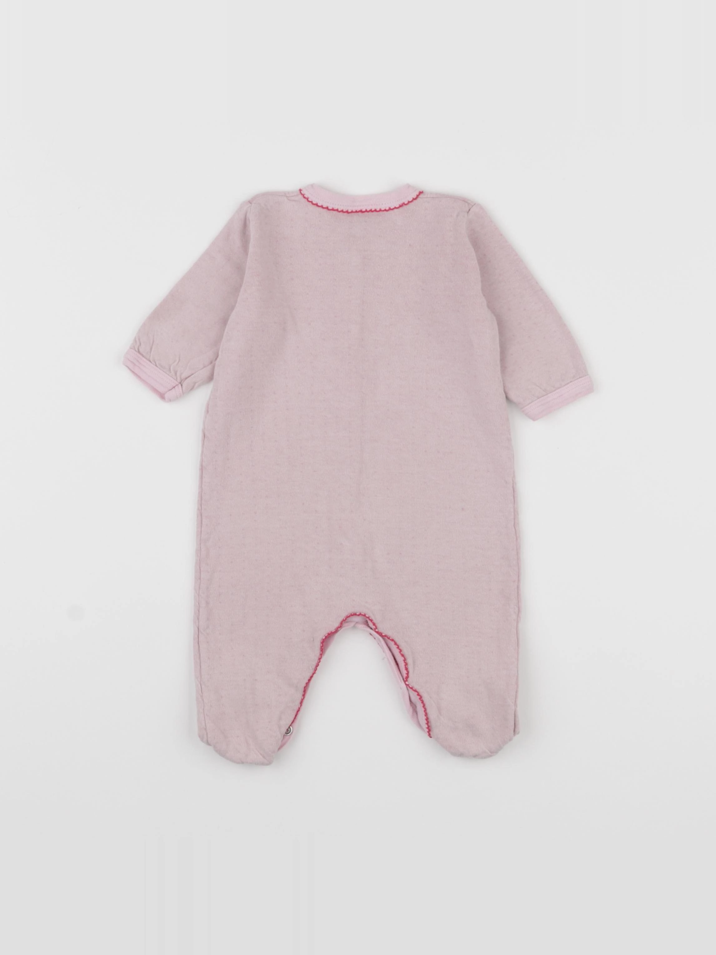 Petit Bateau - pyjama coton rose - 3 mois