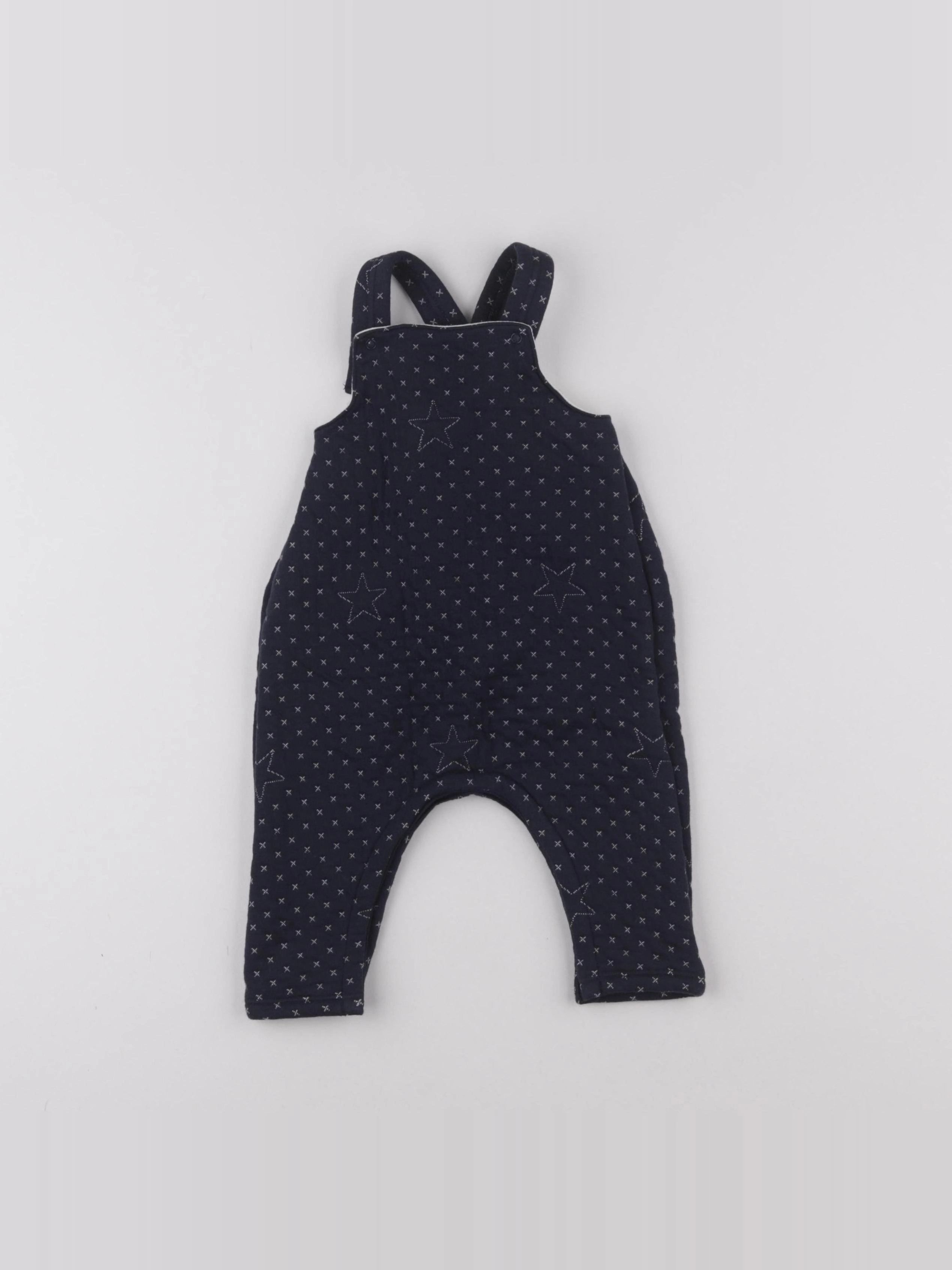 Petit Bateau - combinaison bleu - 6 mois