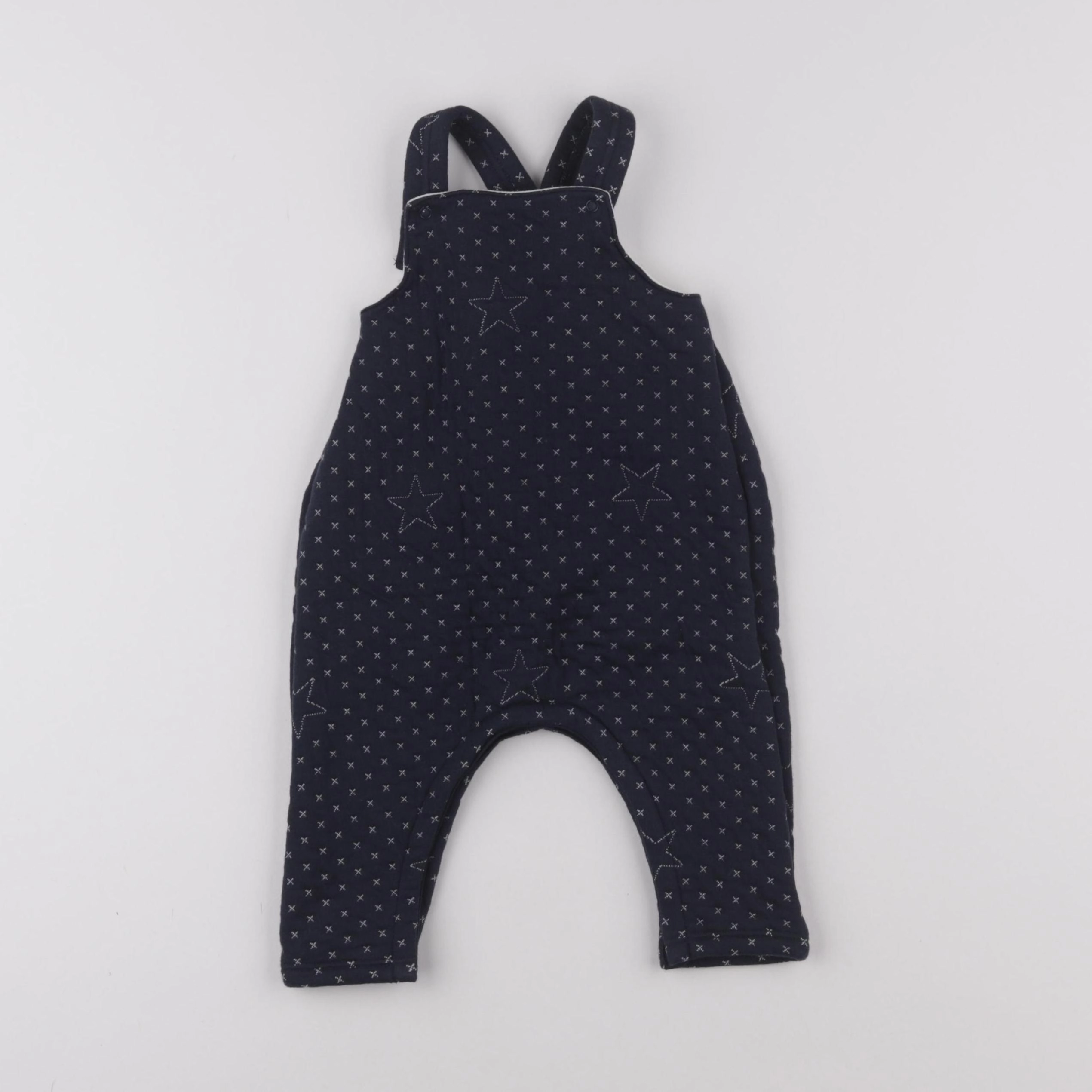 Petit Bateau - combinaison bleu - 6 mois