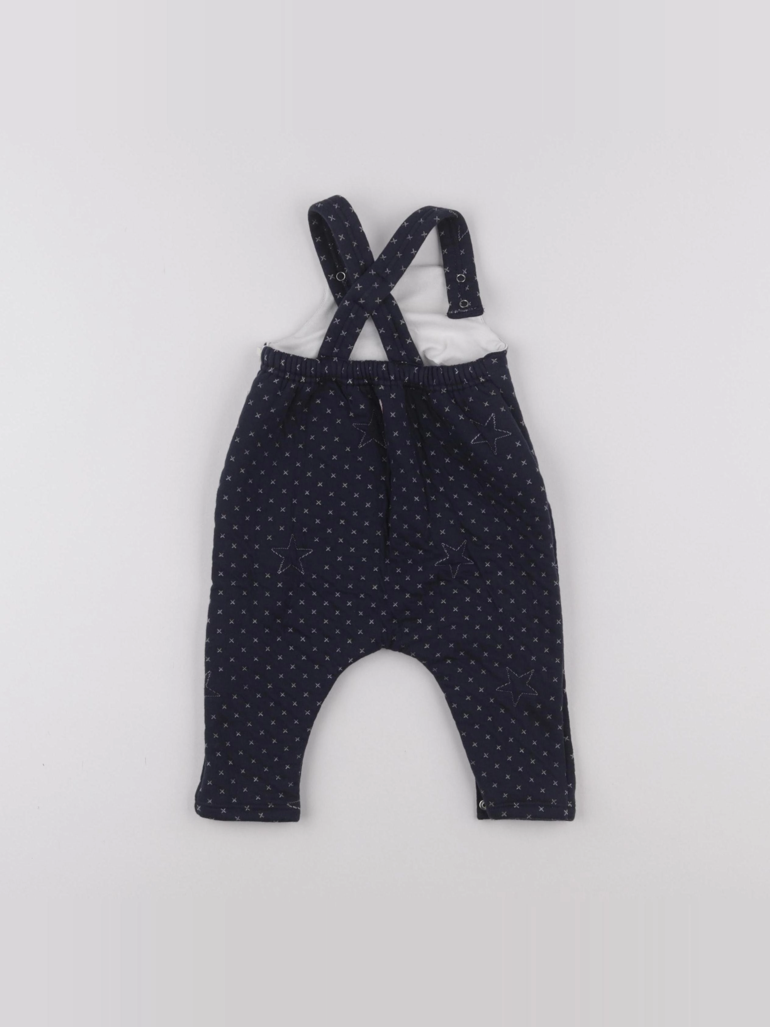 Petit Bateau - combinaison bleu - 6 mois