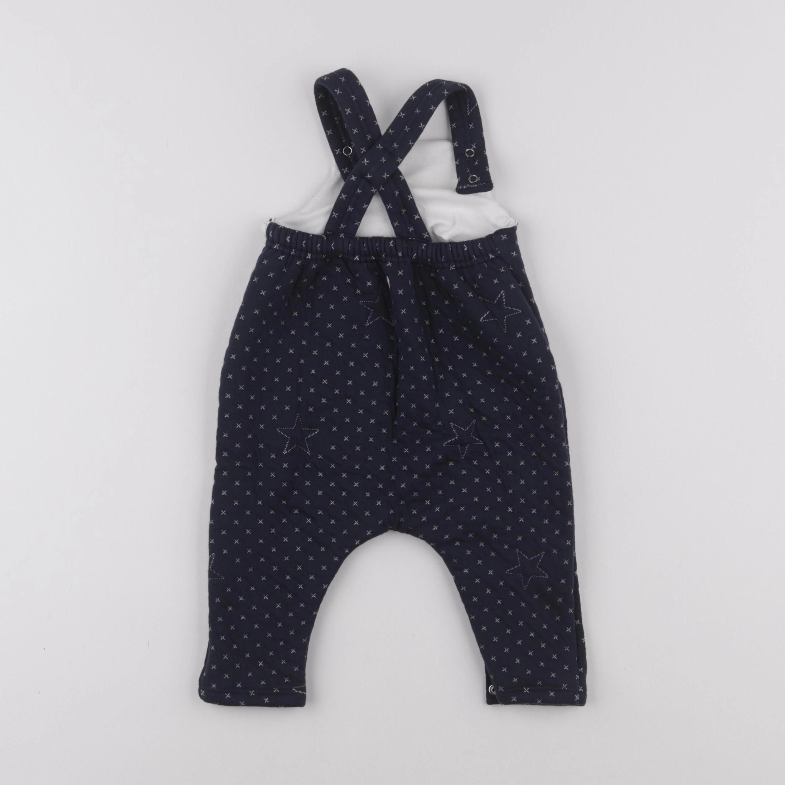 Petit Bateau - combinaison bleu - 6 mois