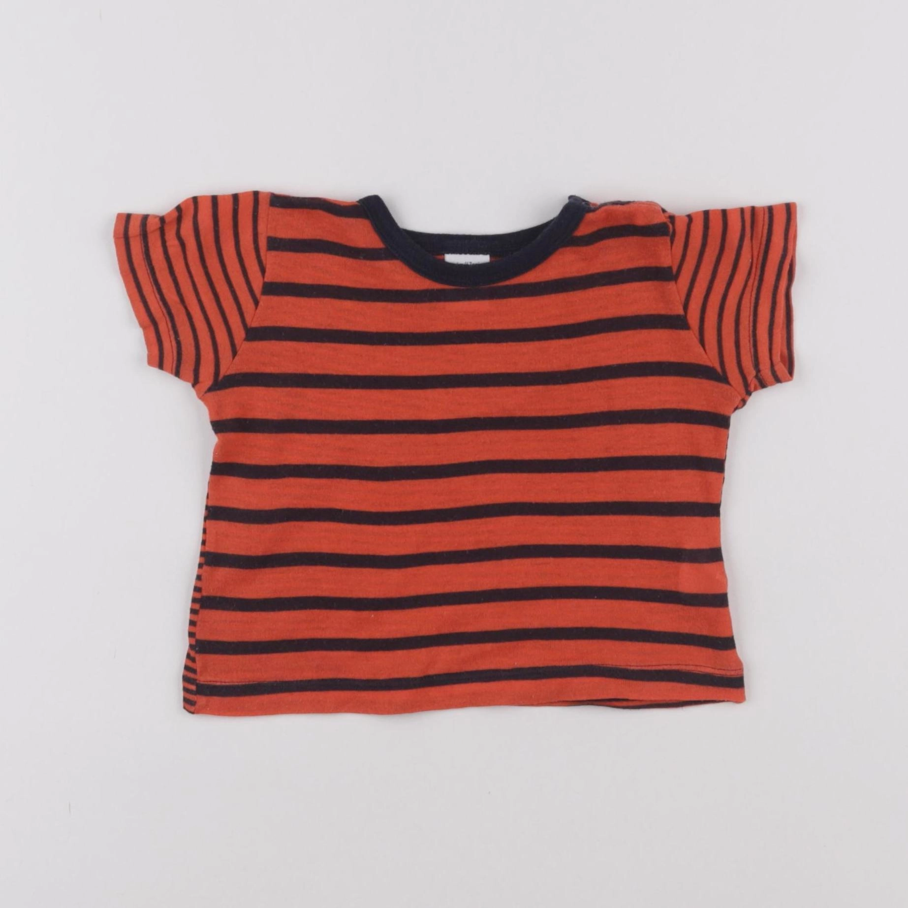 Petit Bateau - tee-shirt rouge - 6 mois