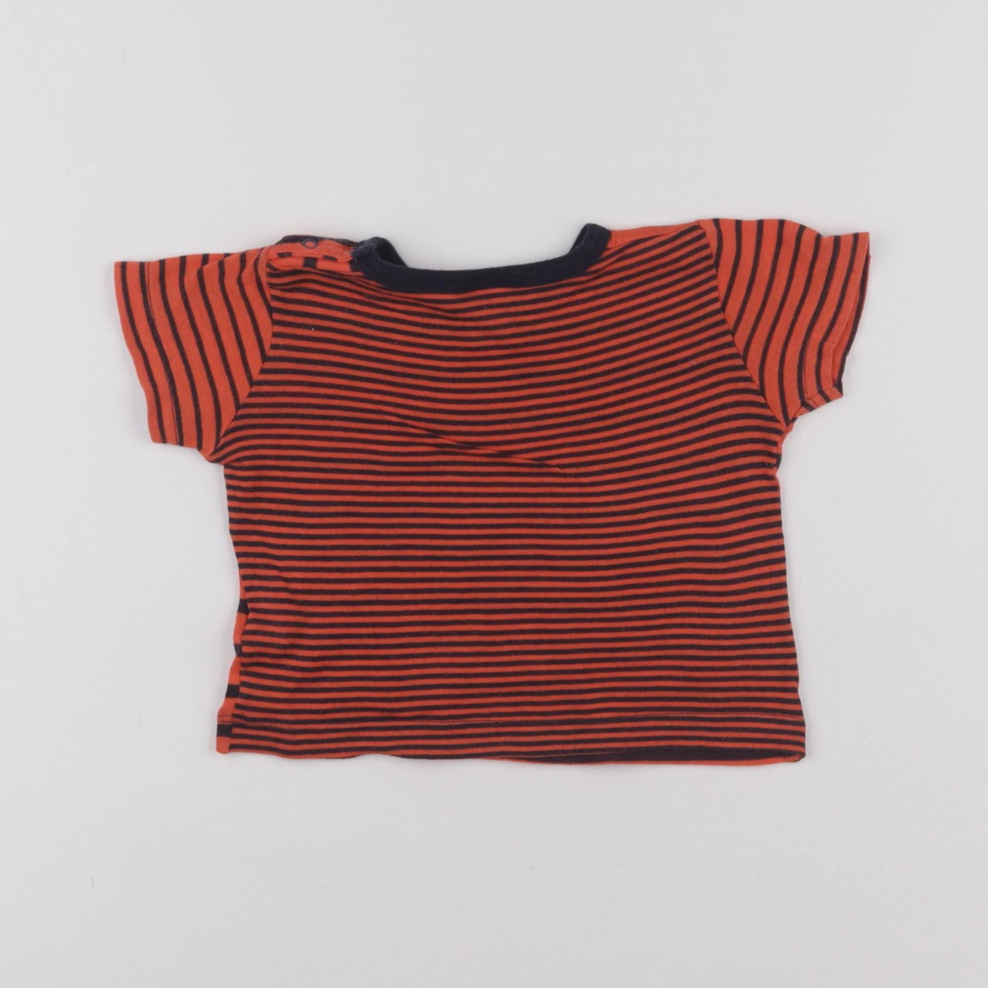 Petit Bateau - tee-shirt rouge - 6 mois