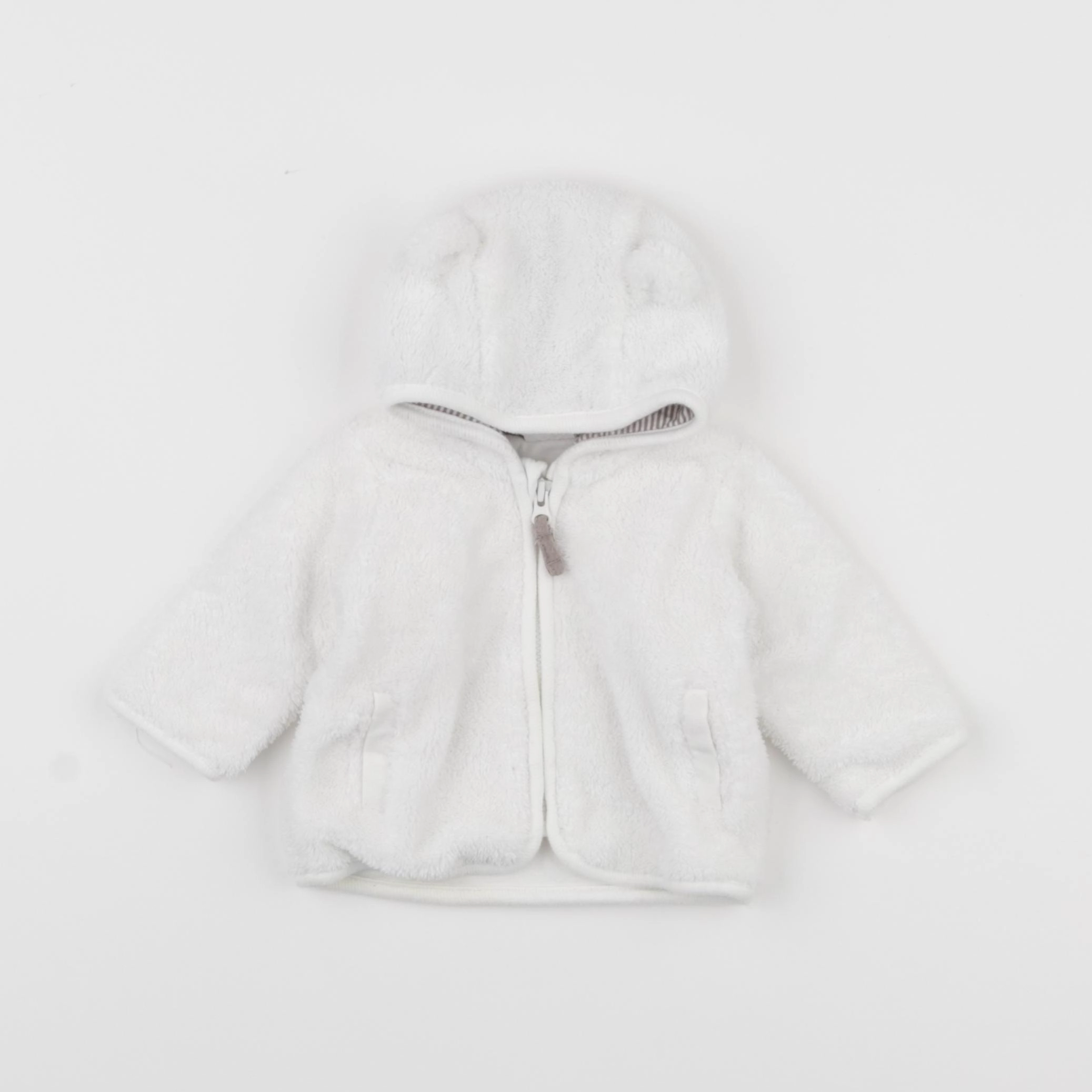 H&M - veste blanc - 0/1 mois