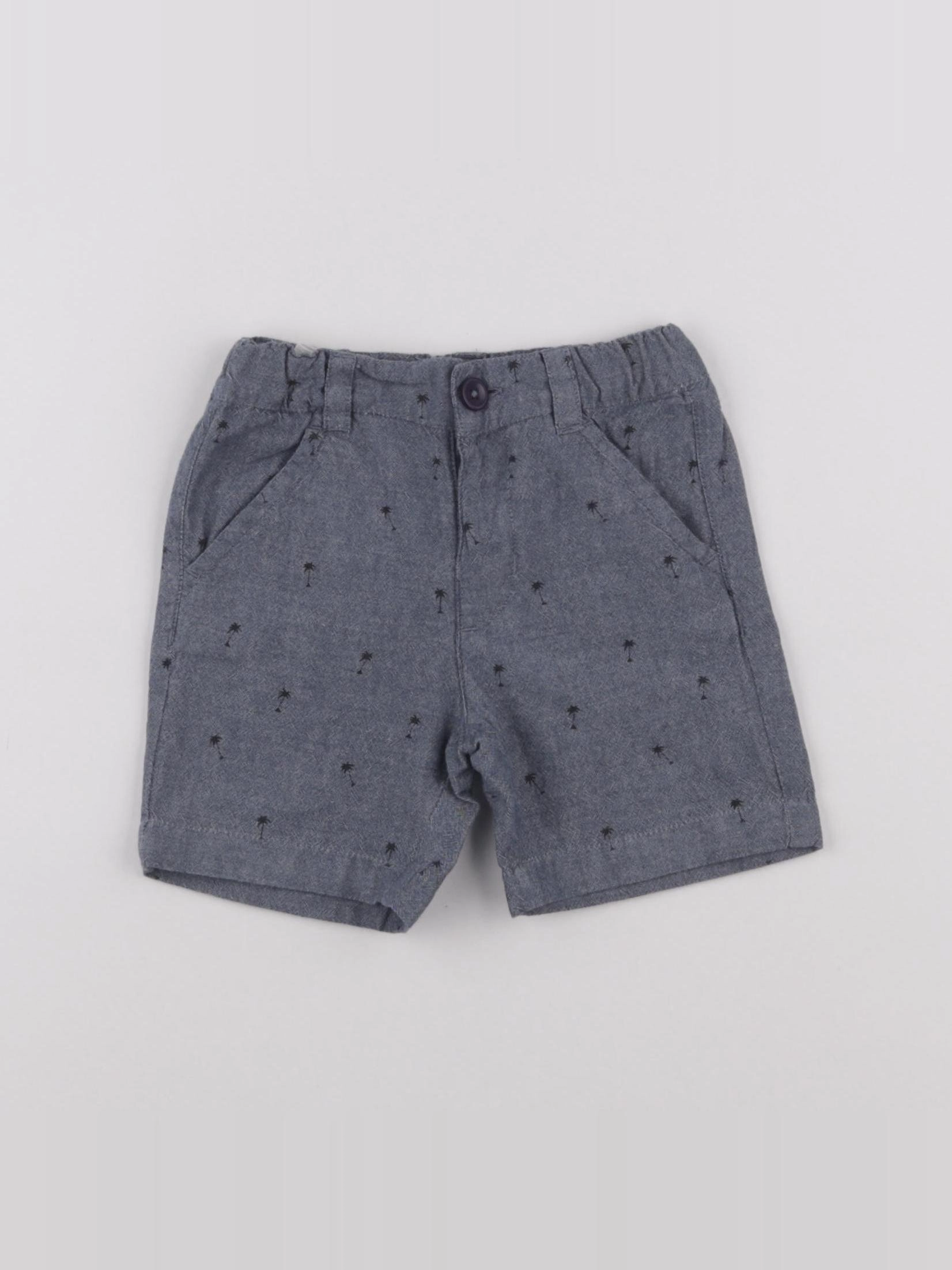 Boutchou - short bleu - 12 mois