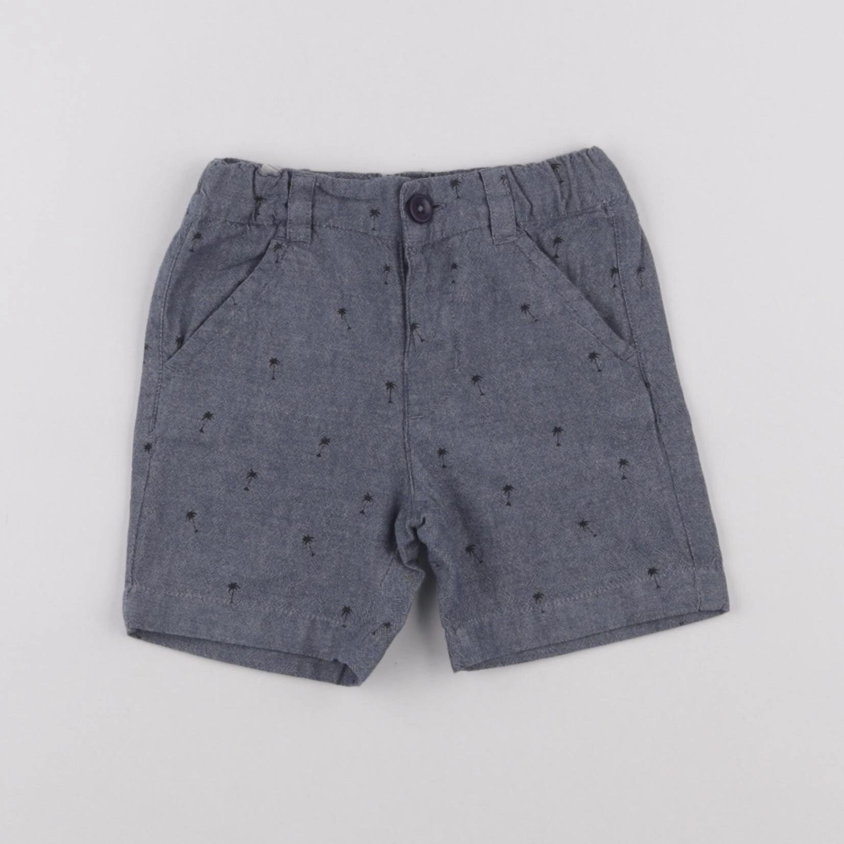 Boutchou - short bleu - 12 mois