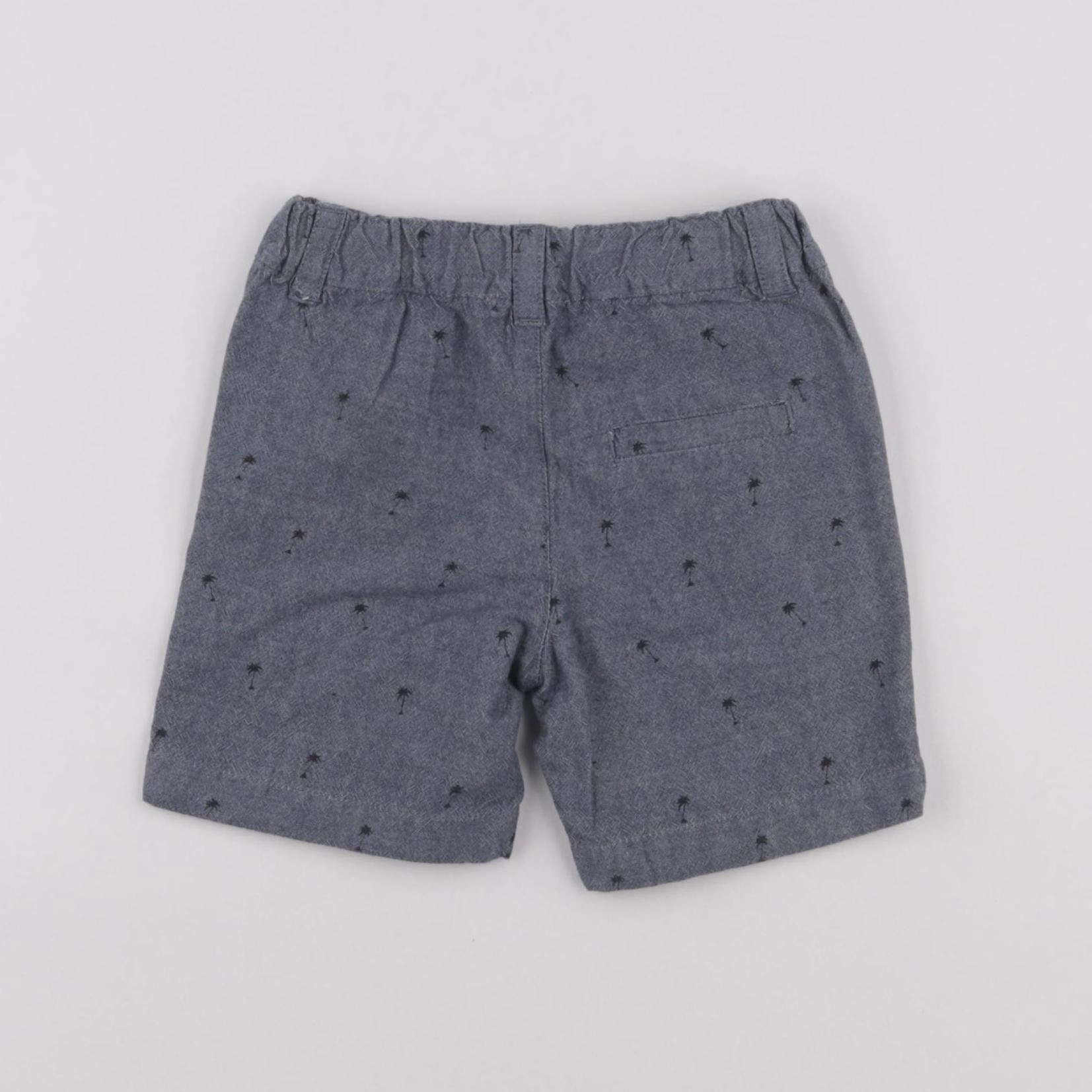 Boutchou - short bleu - 12 mois