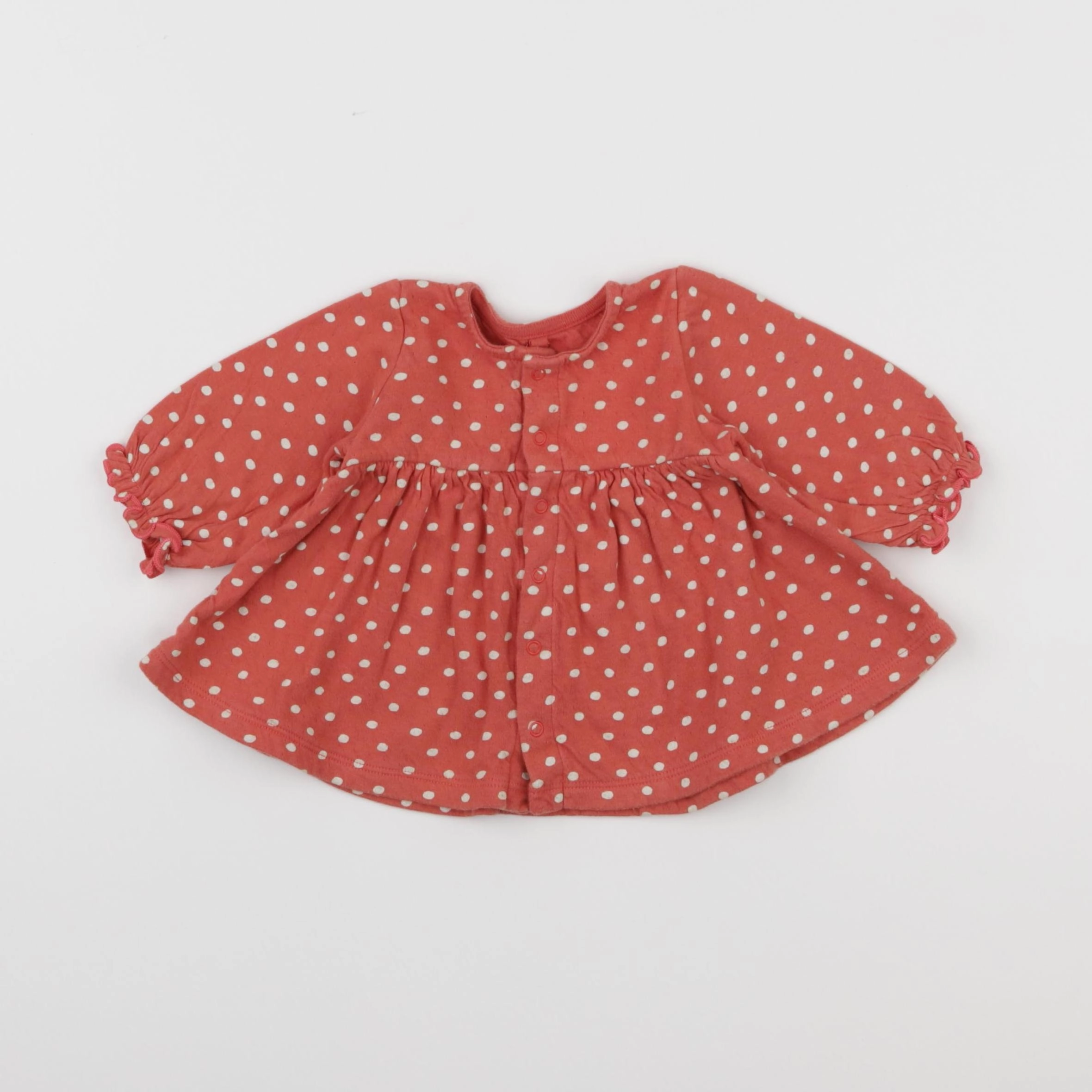 Petit Bateau - robe rouge - 3 mois