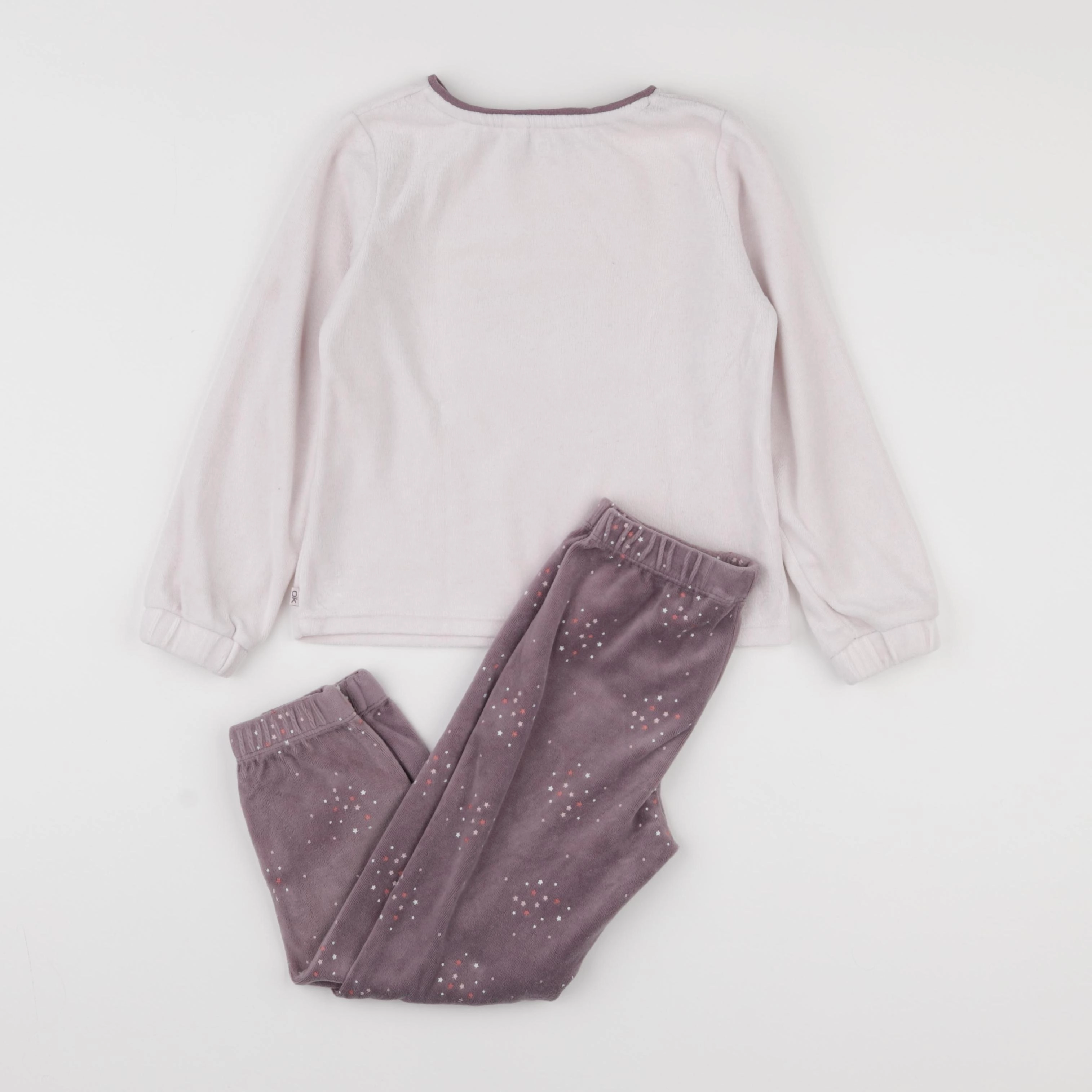 Okaidi - pyjama velours violet - 5 ans