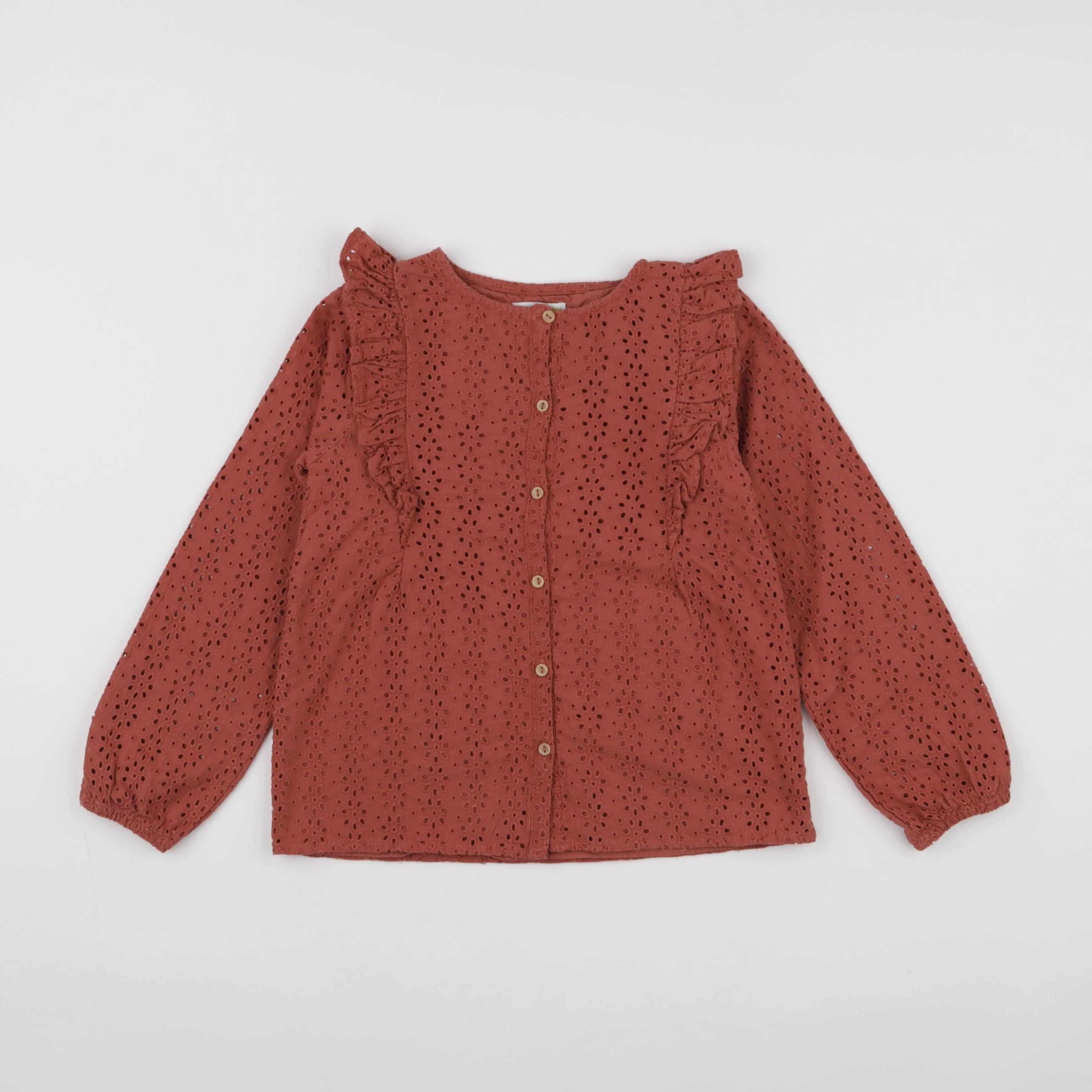 Vertbaudet - blouse orange - 8 ans