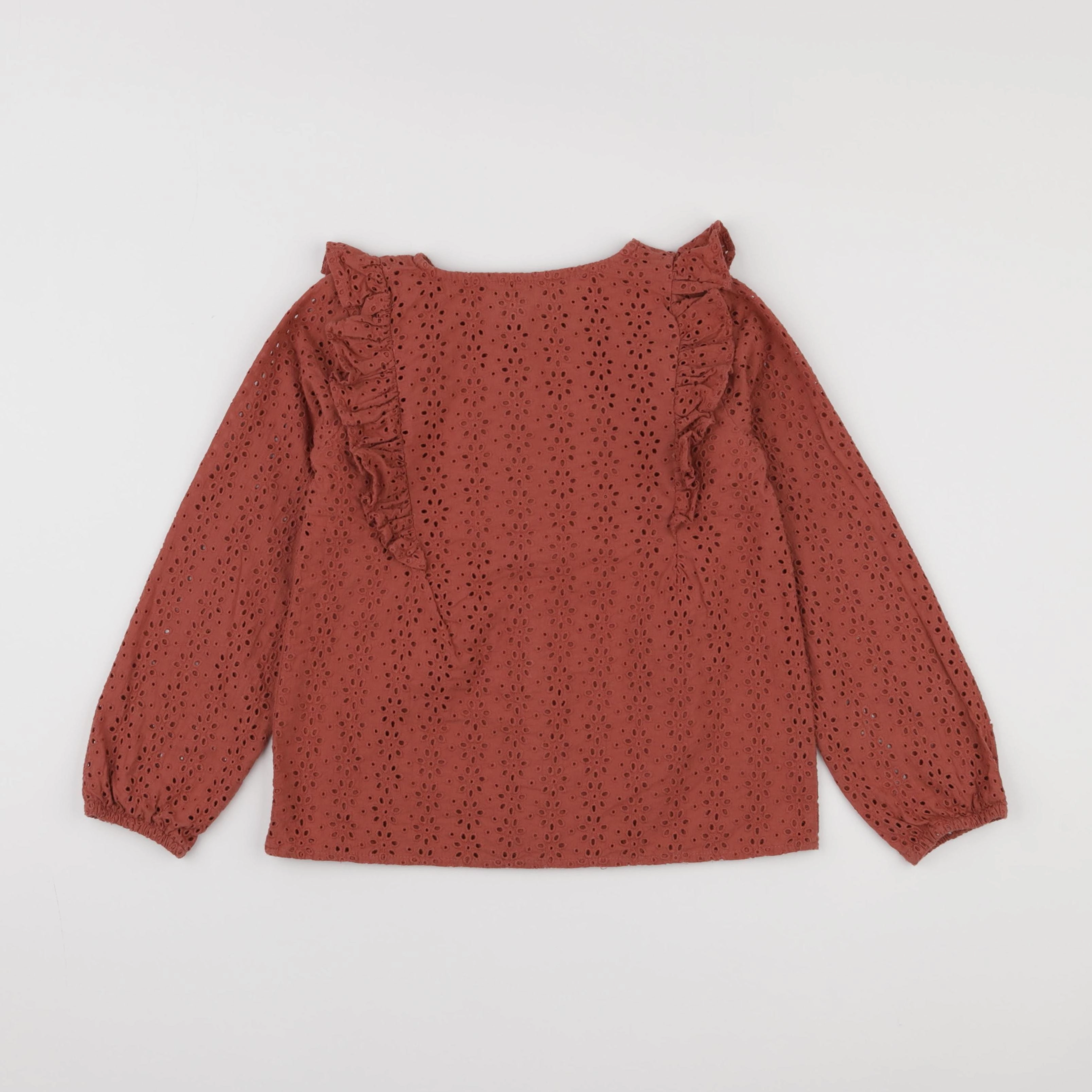 Vertbaudet - blouse orange - 8 ans