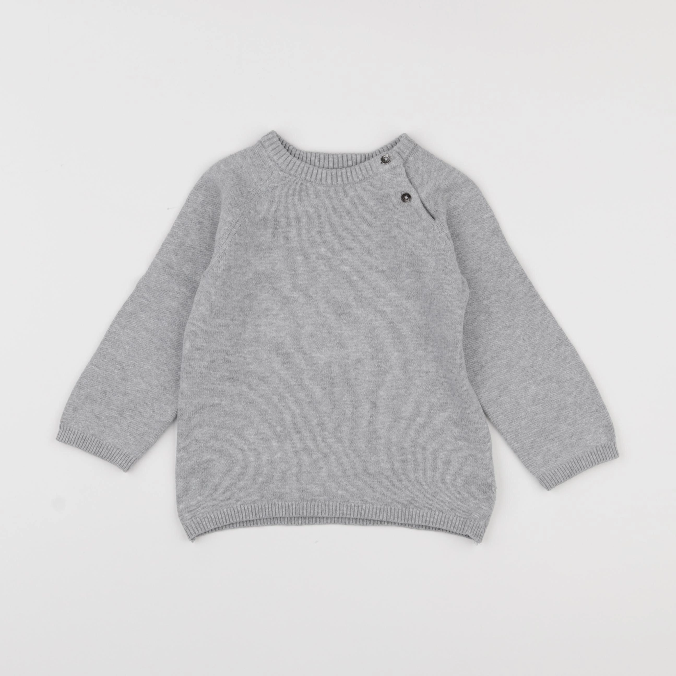 H&M - pull gris - 12/18 mois