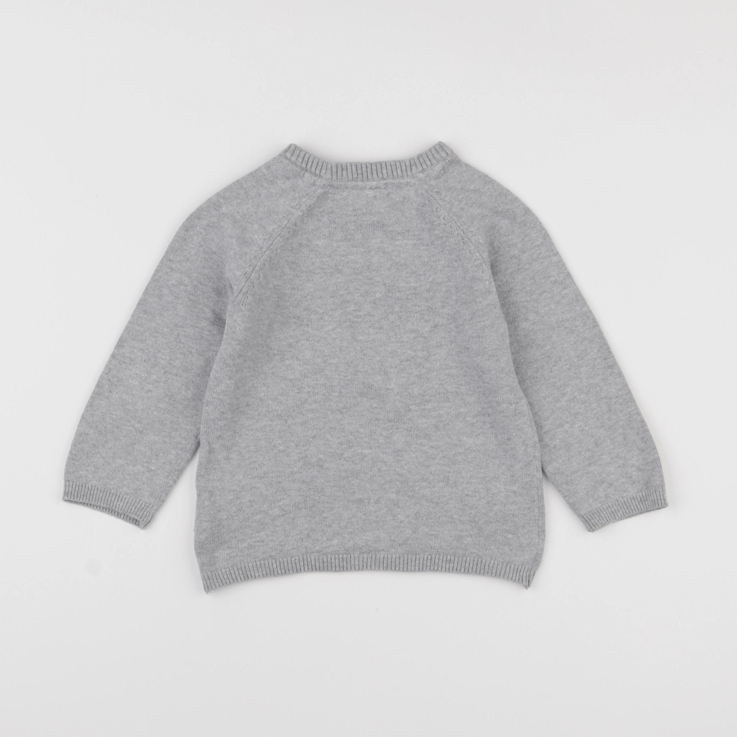 H&M - pull gris - 12/18 mois