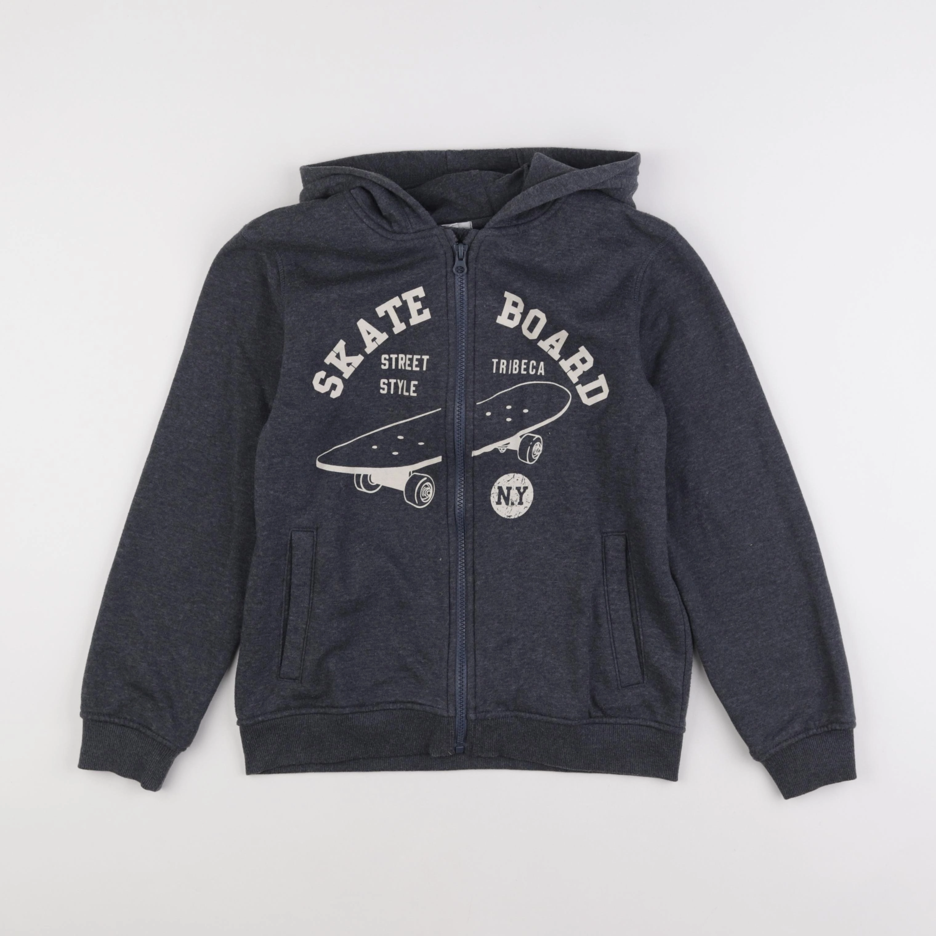 Vertbaudet - sweat gris - 12 ans