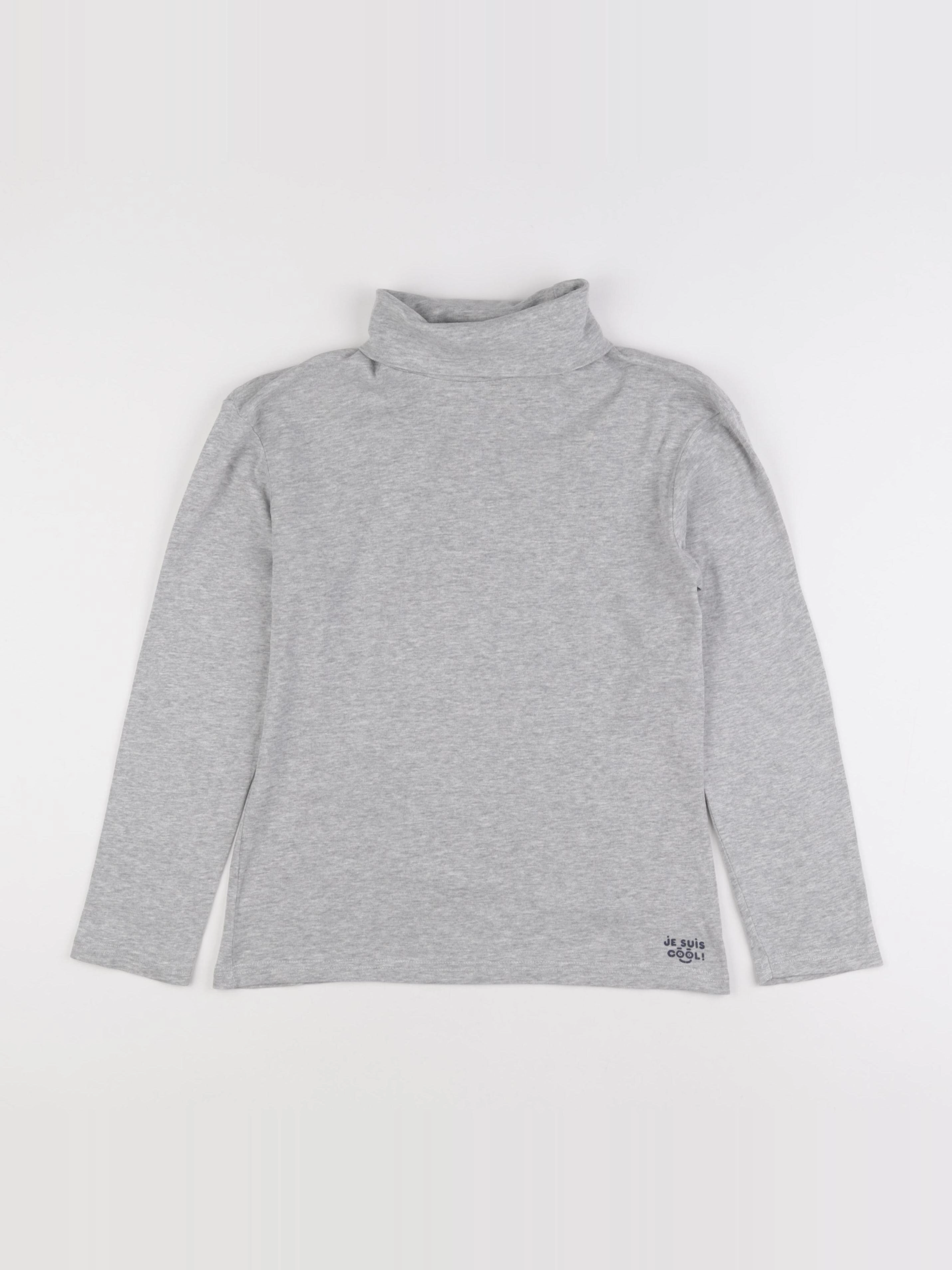 Vertbaudet - sous-pull gris - 12 ans