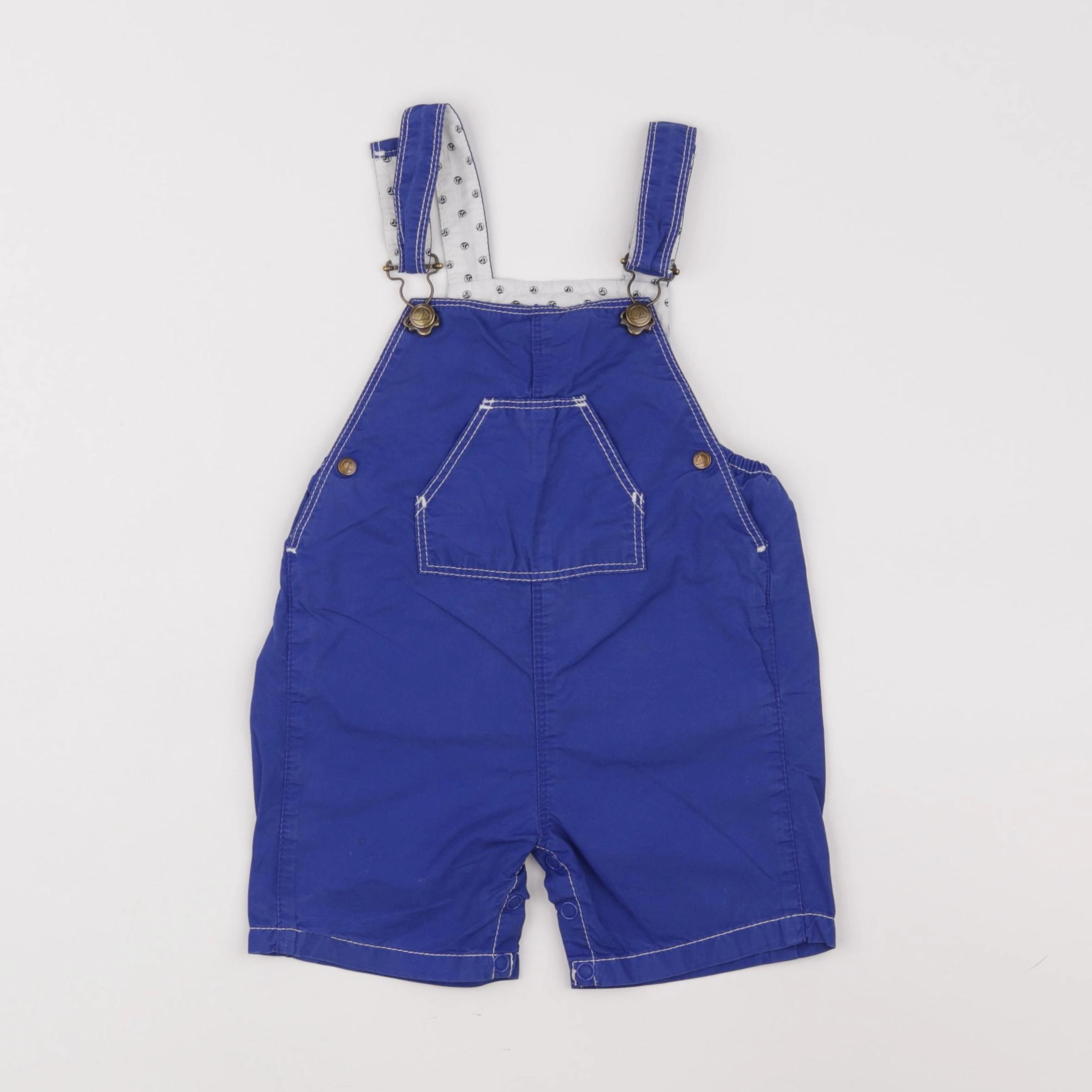 Petit Bateau - salopette bleu - 12 mois