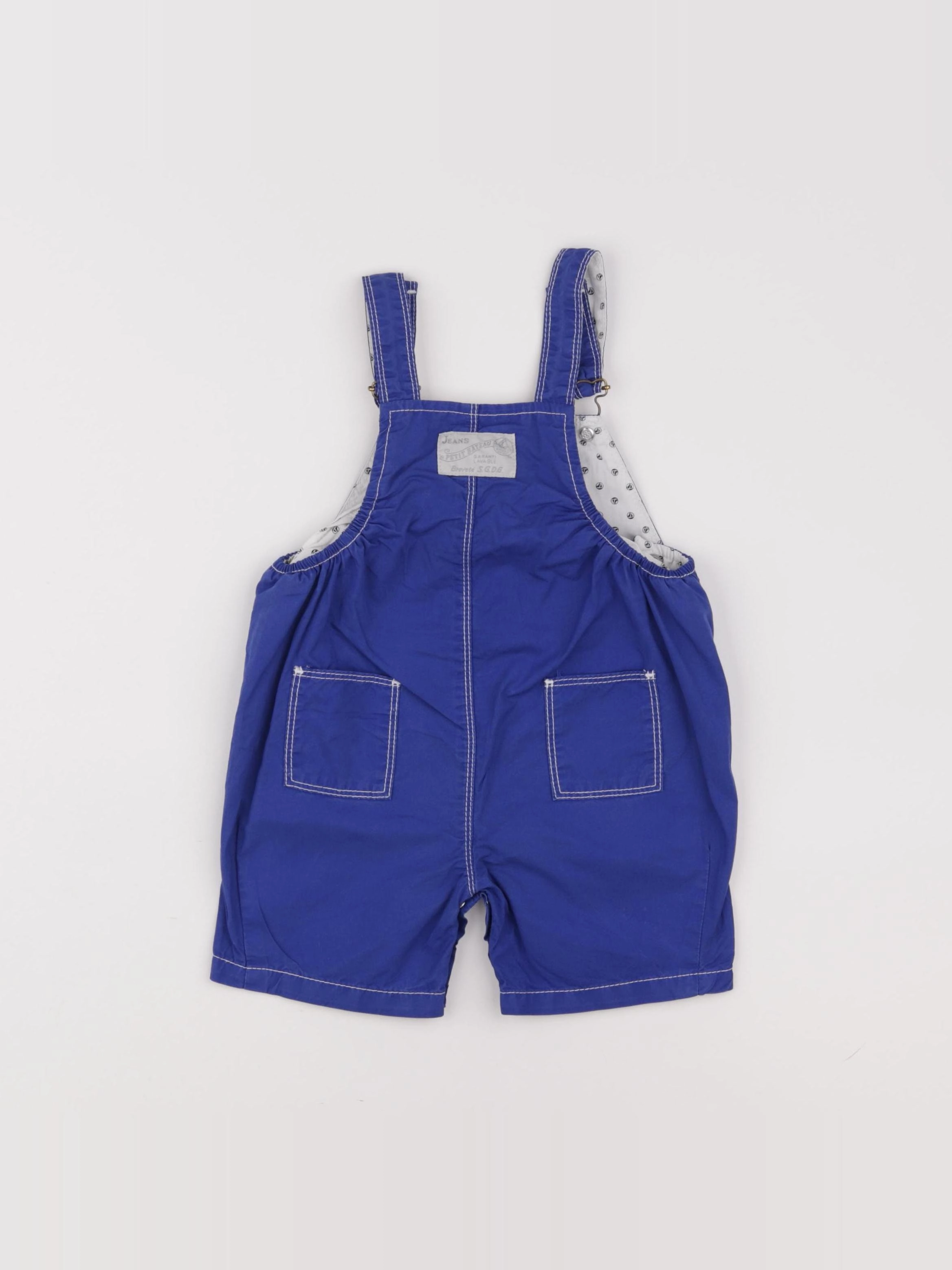 Petit Bateau - salopette bleu - 12 mois
