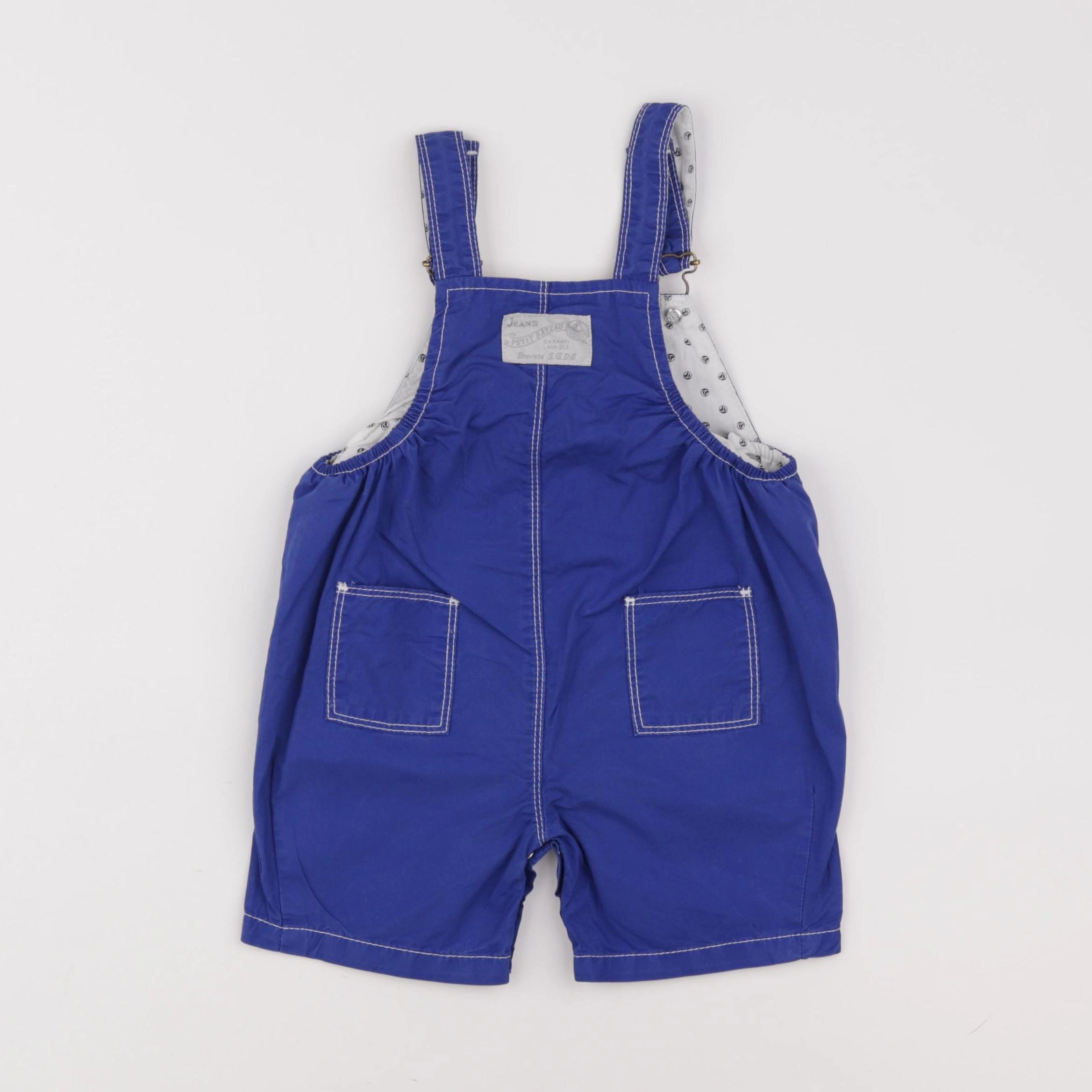 Petit Bateau - salopette bleu - 12 mois