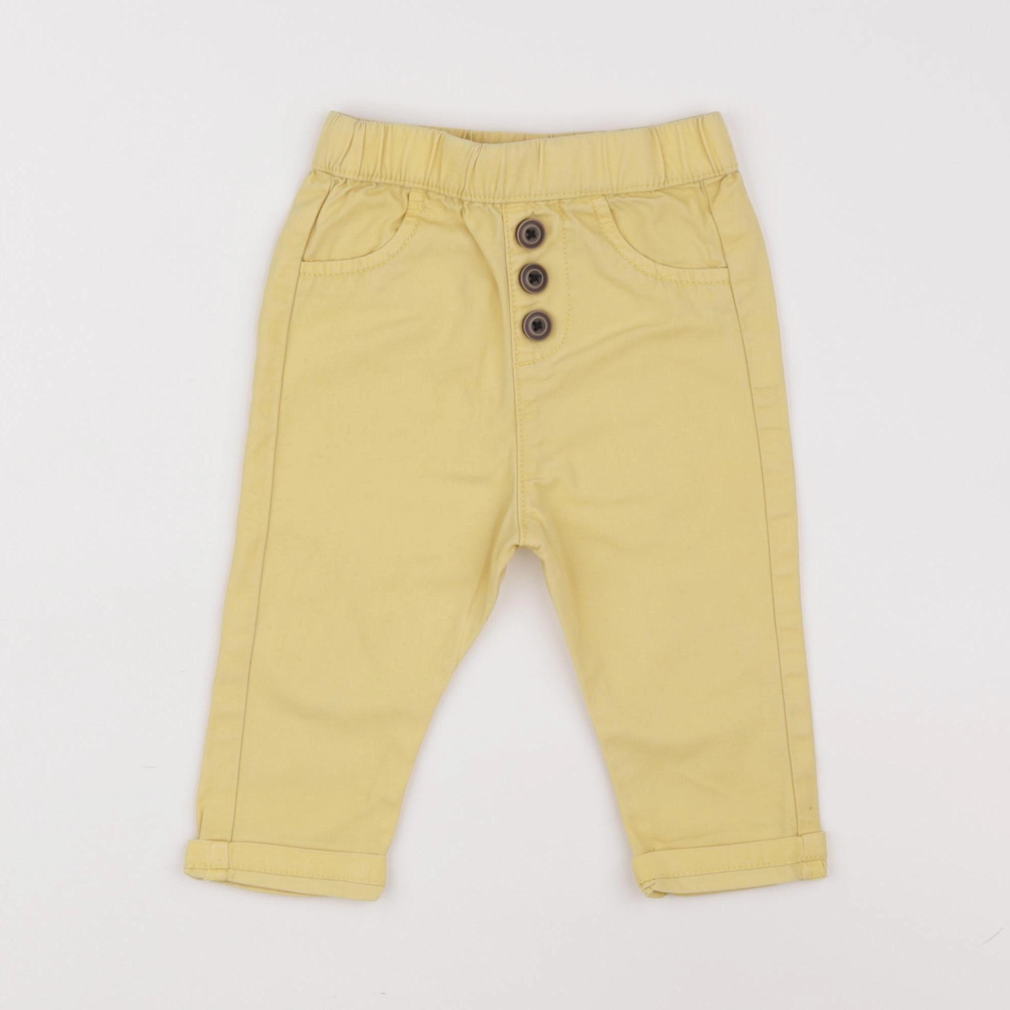 Tape à l'oeil - pantalon jaune - 9 mois