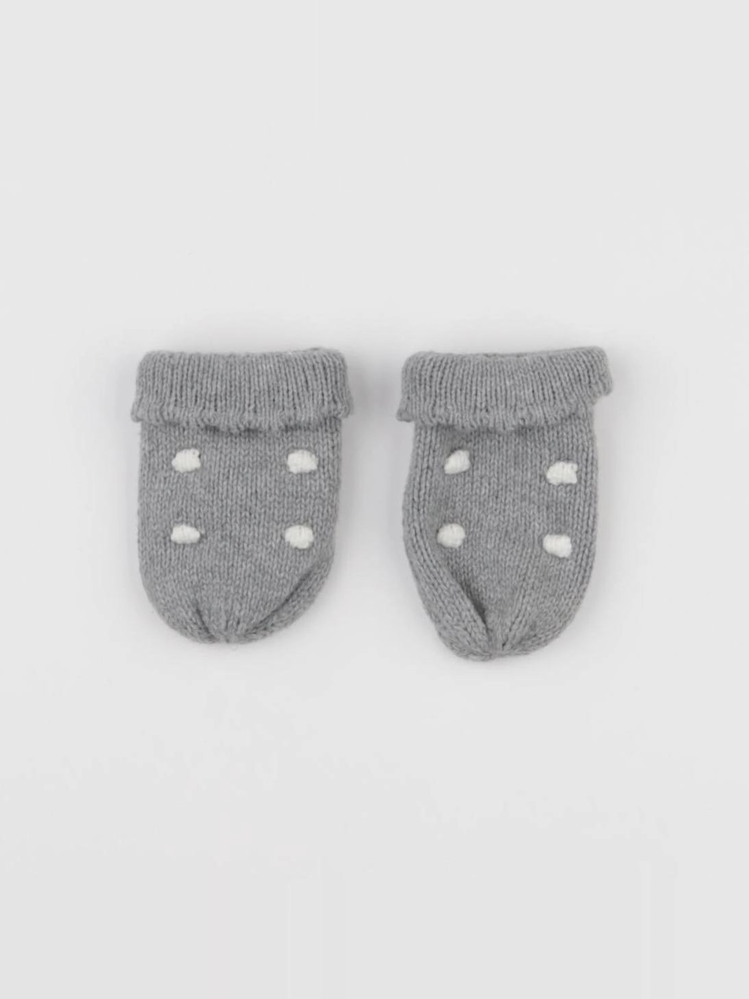 Vertbaudet - moufles gris, blanc - 12/18 mois