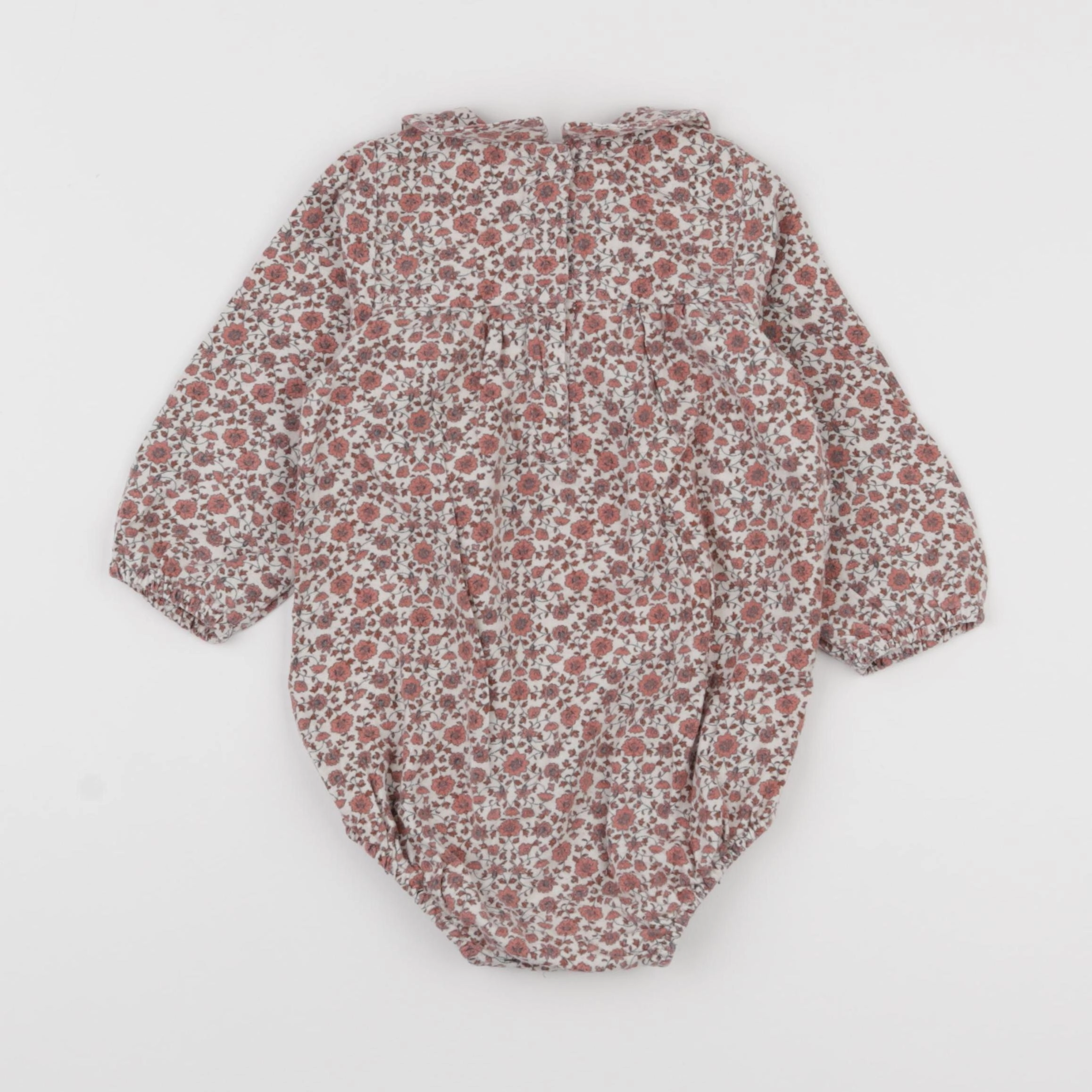 Vertbaudet - combinaison beige, rose - 18 mois