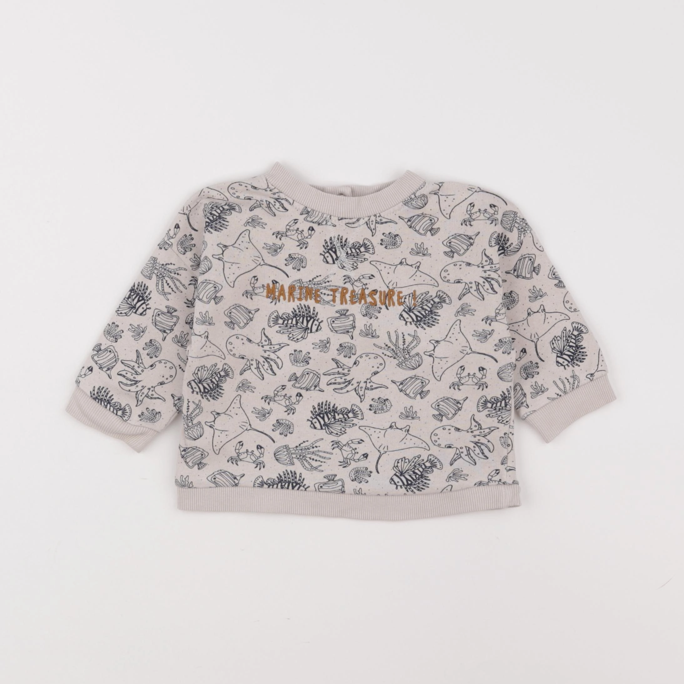 Vertbaudet - sweat gris - 6 mois