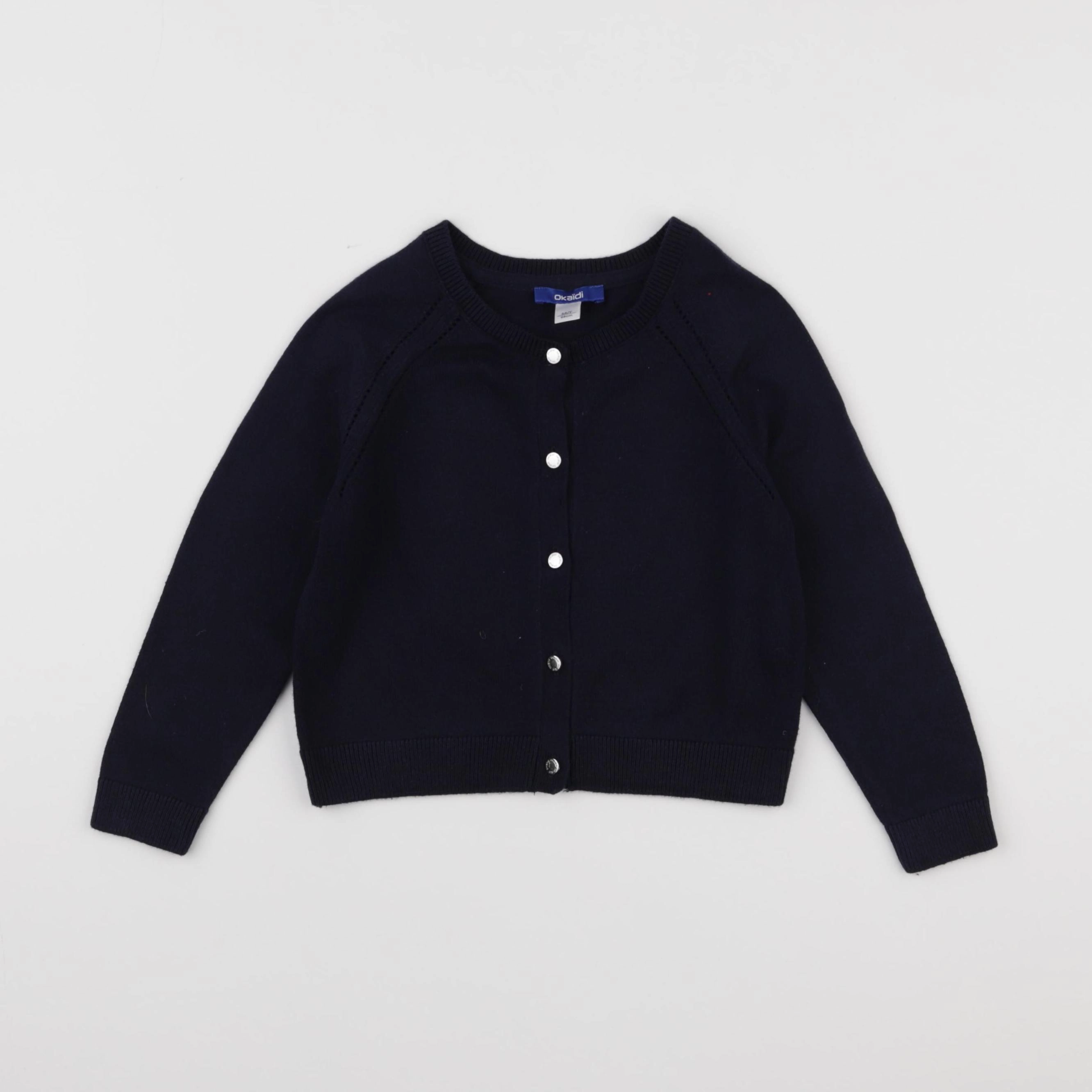 Okaidi - gilet bleu - 3 ans