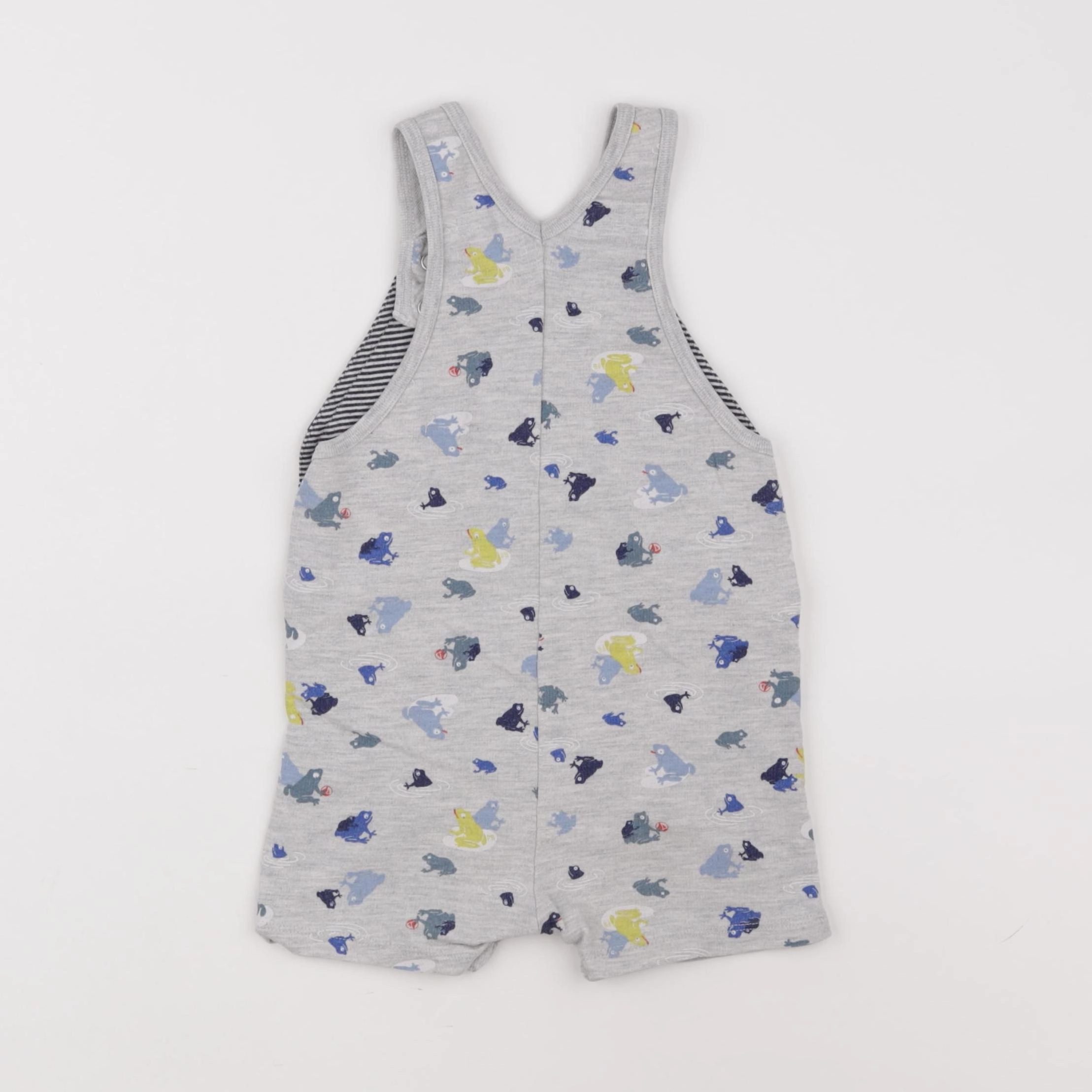 Petit Bateau - salopette gris - 12 mois