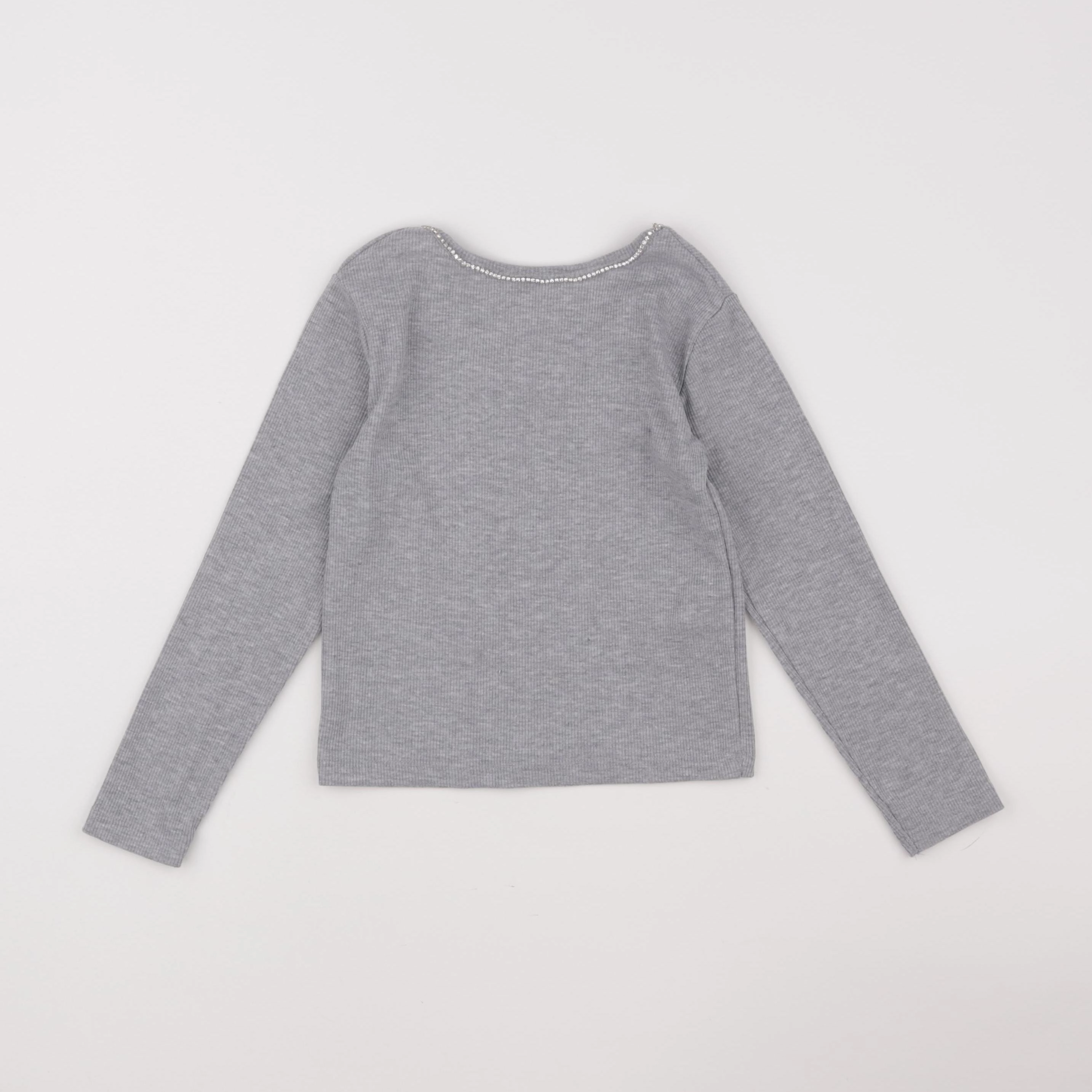 Zara - tee-shirt gris, argent - 6/7 ans