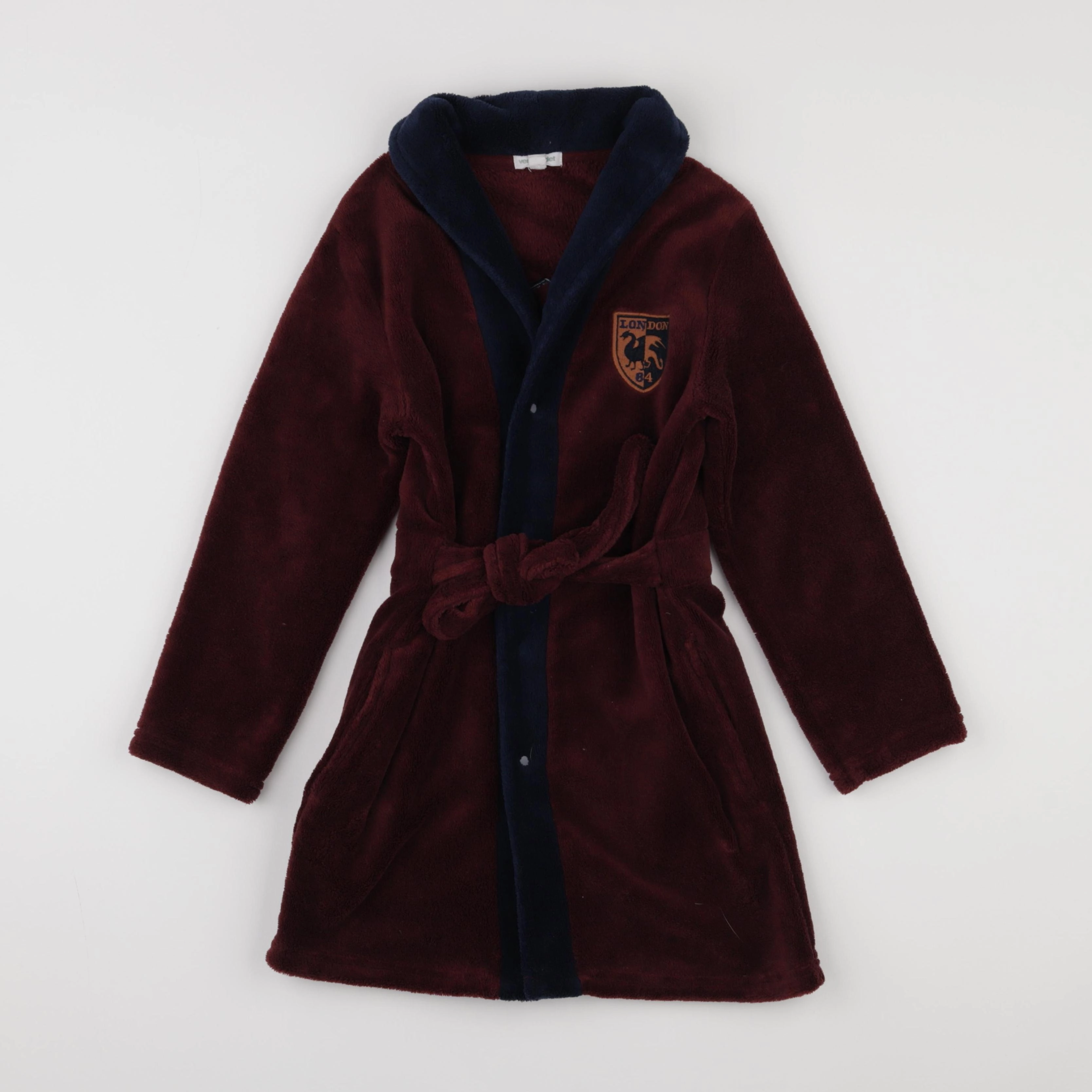 Vertbaudet - robe de chambre rouge - 8 ans