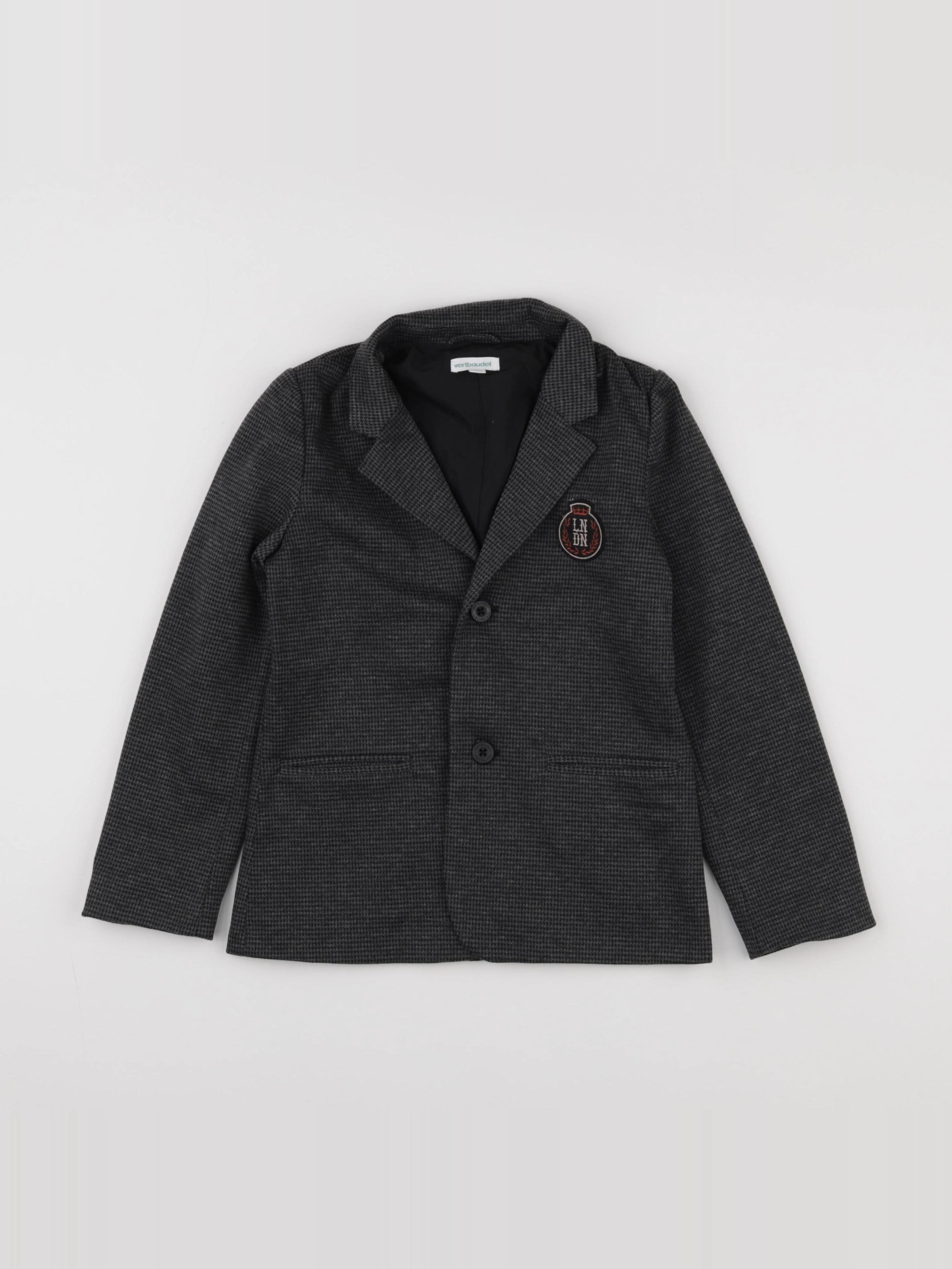 Vertbaudet - veste gris - 8 ans